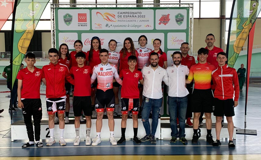 La Selección Madrileña de pista cadete y junior, sobresaliente en los Nacionales de Galapagar