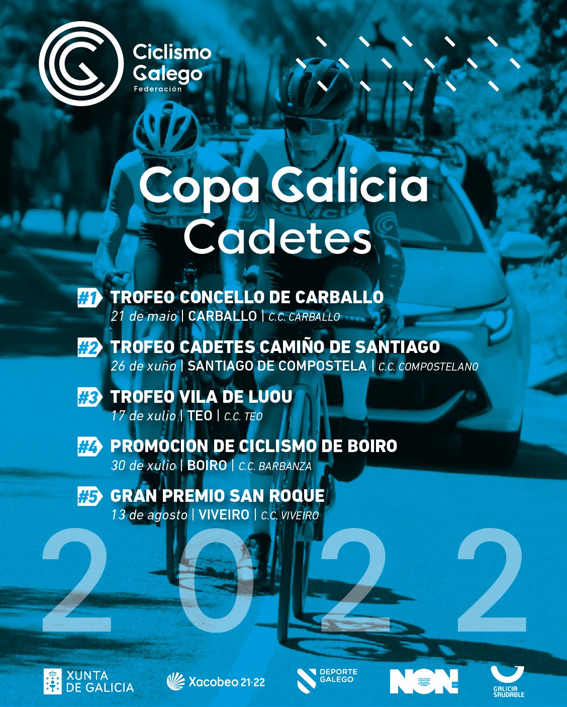 As dúas Copa Galicia de cadetes e a júnior feminina póñense en marcha este sábado en Carballo