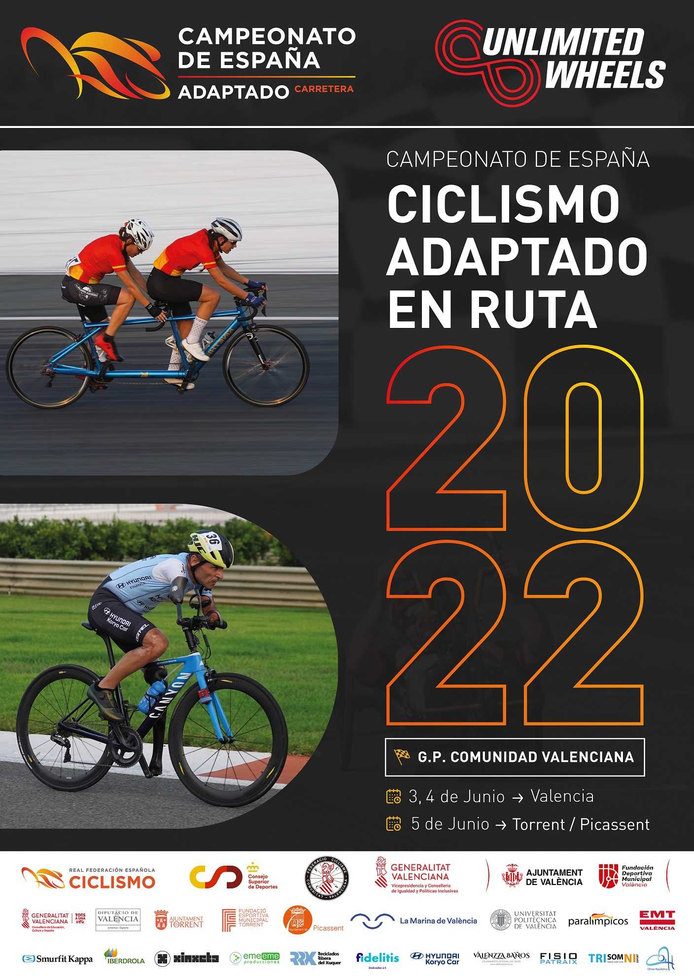 Convocatoria de la Selección Andaluza para el Campeonato de España de Ciclismo Adaptado en Ruta 2022