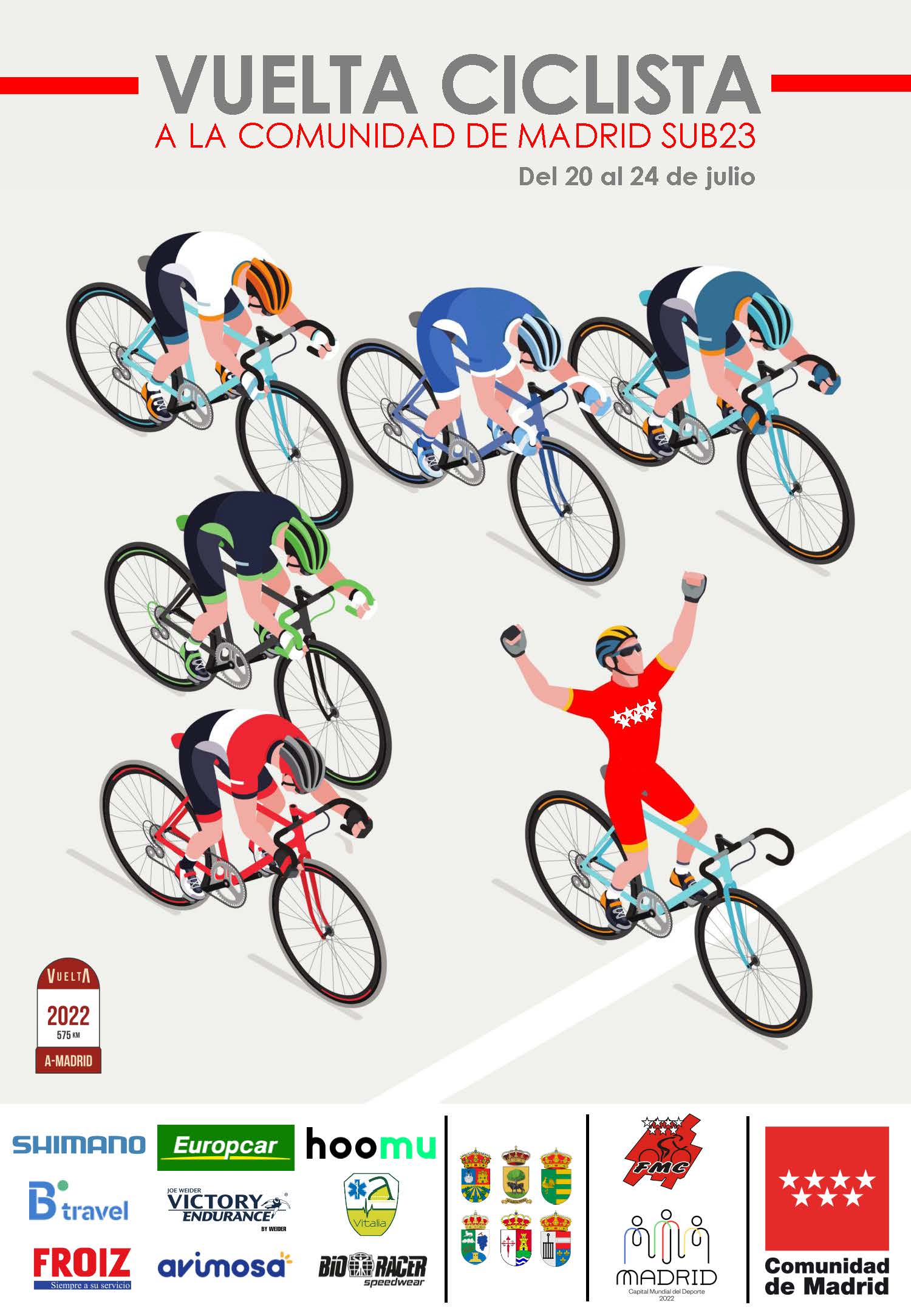 Definida la Vuelta Ciclista a la Comunidad de Madrid sub-23 2022