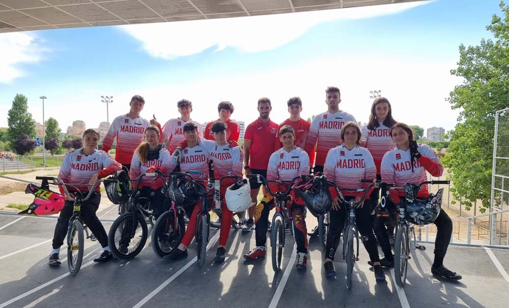 Entreno oficial de la Selección Madrileña de BMX en el circuito de los Nacionales de Madrid
