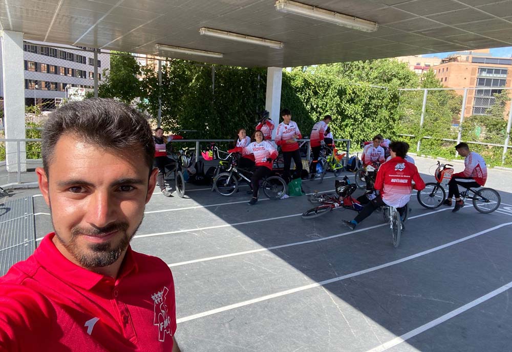 Entreno oficial de la Selección Madrileña de BMX en el circuito de los Nacionales de Madrid