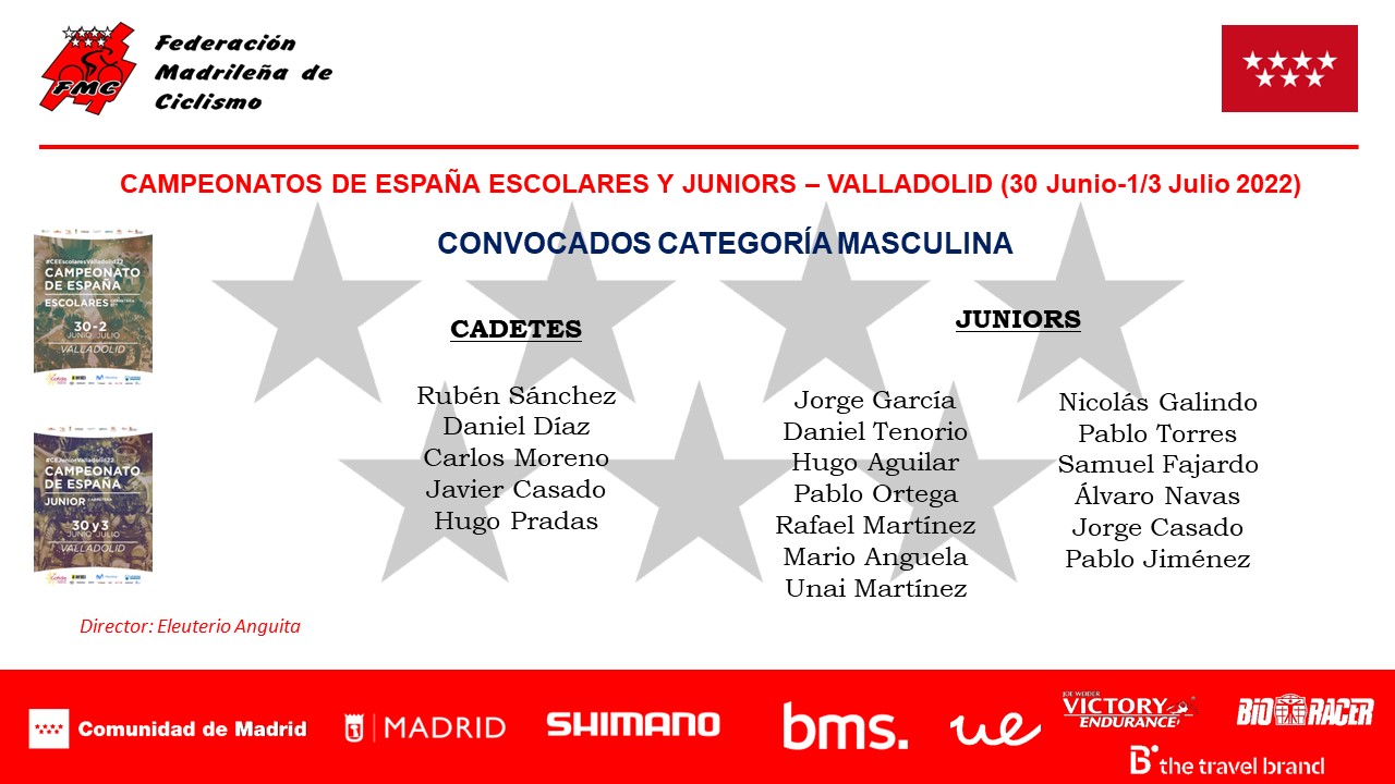 Valladolid alberga unos Campeonatos de España Escolares y juniors con la Comunidad de Madrid aspirando a todo