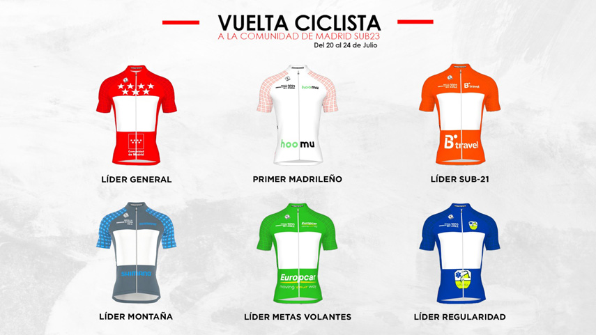 Estos son los maillots y patrocinadores de la Vuelta a Madrid sub-23 2022