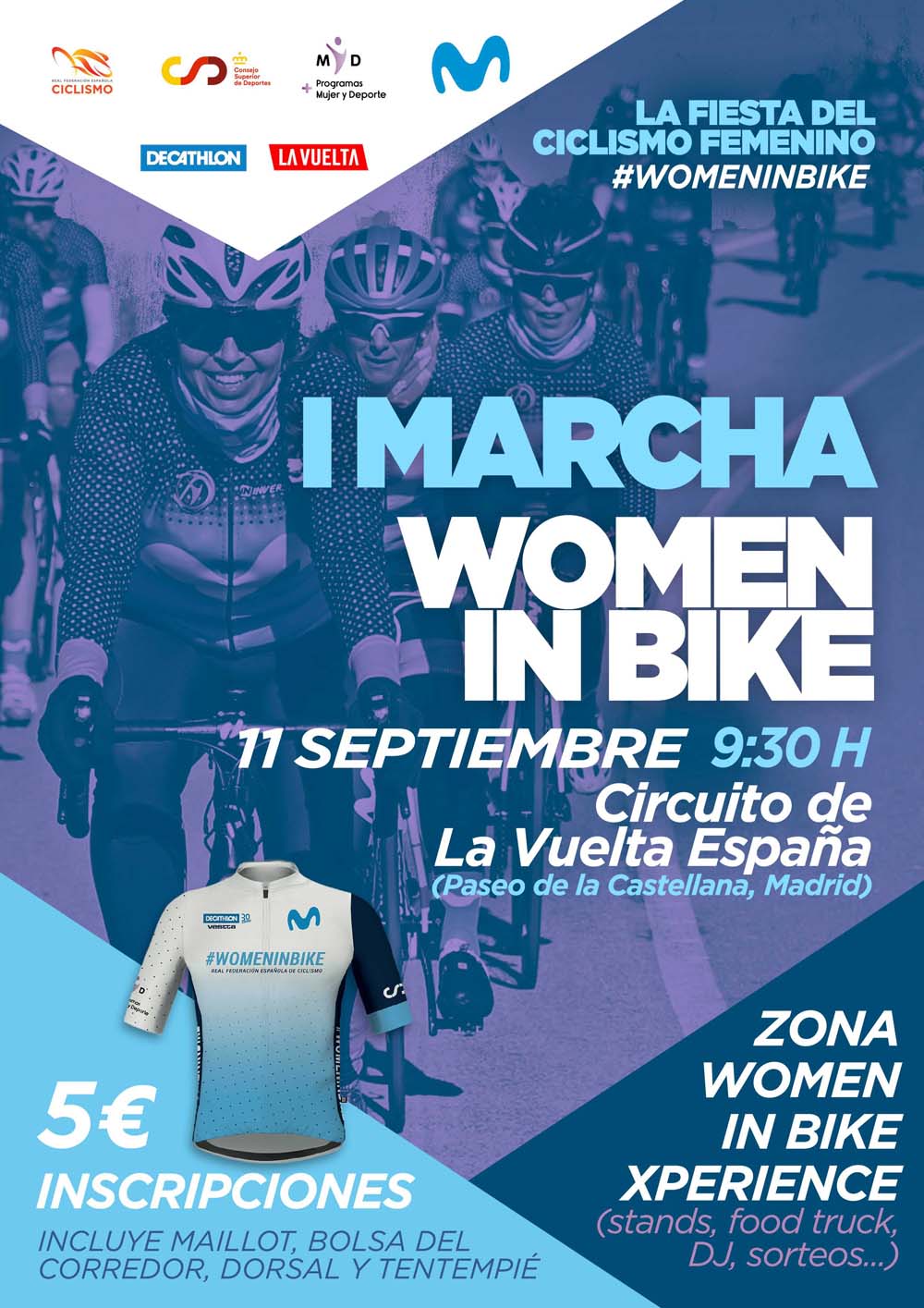 La RFEC organiza la I Marcha Women In Bike, la fiesta del ciclismo femenino