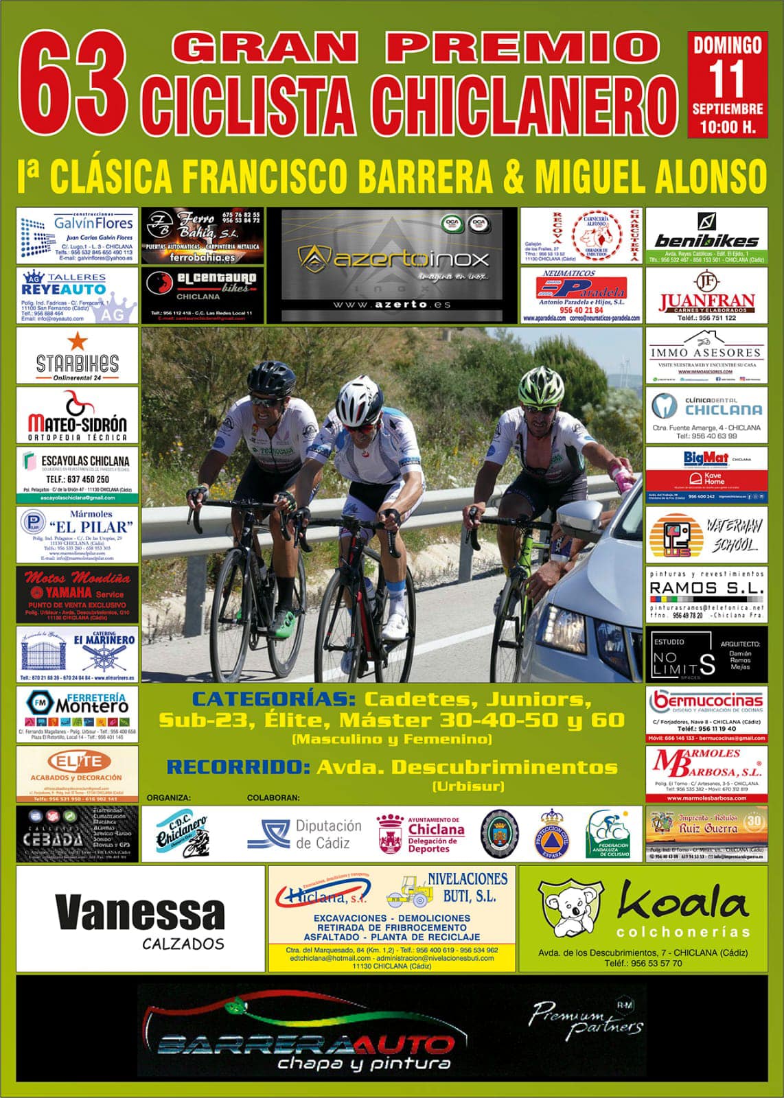 El Gran Premio Chiclanero, decisivo para el Circuito Provincial de Cádiz