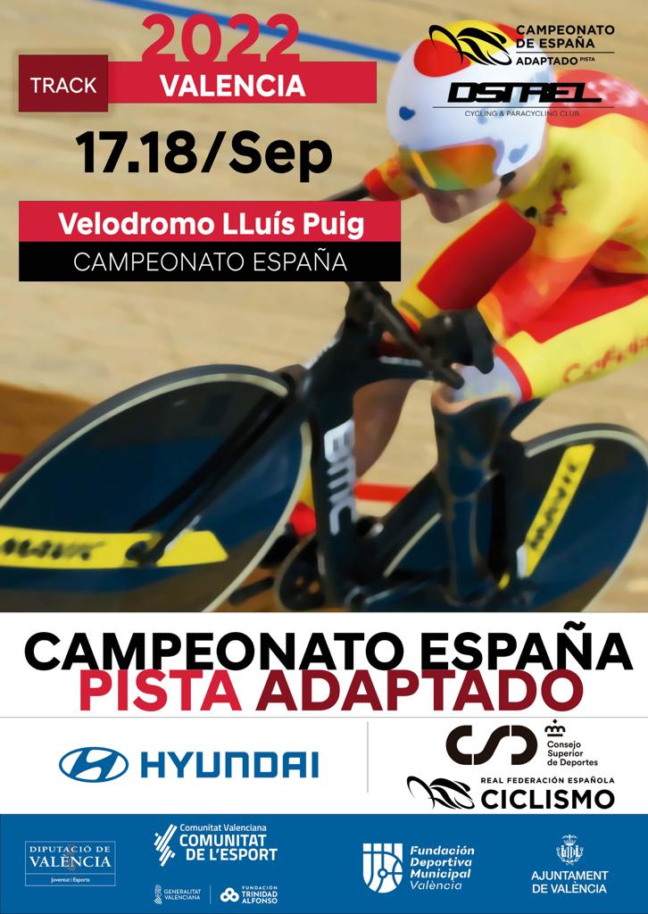 Convocatoria de la Selección Andaluza para el Campeonato España Ciclismo Adaptado en Pista 2022