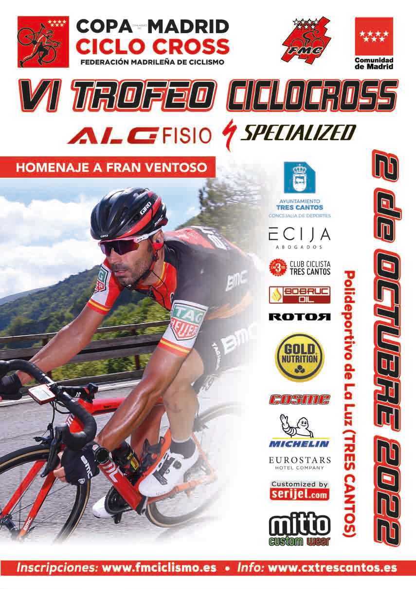 Banderazo de salida al ciclocross con el VI Trofeo ALG Fisio-Specialized en Tres Cantos (ACTUALIZADA CON HORARIOS DEFINITIVOS)