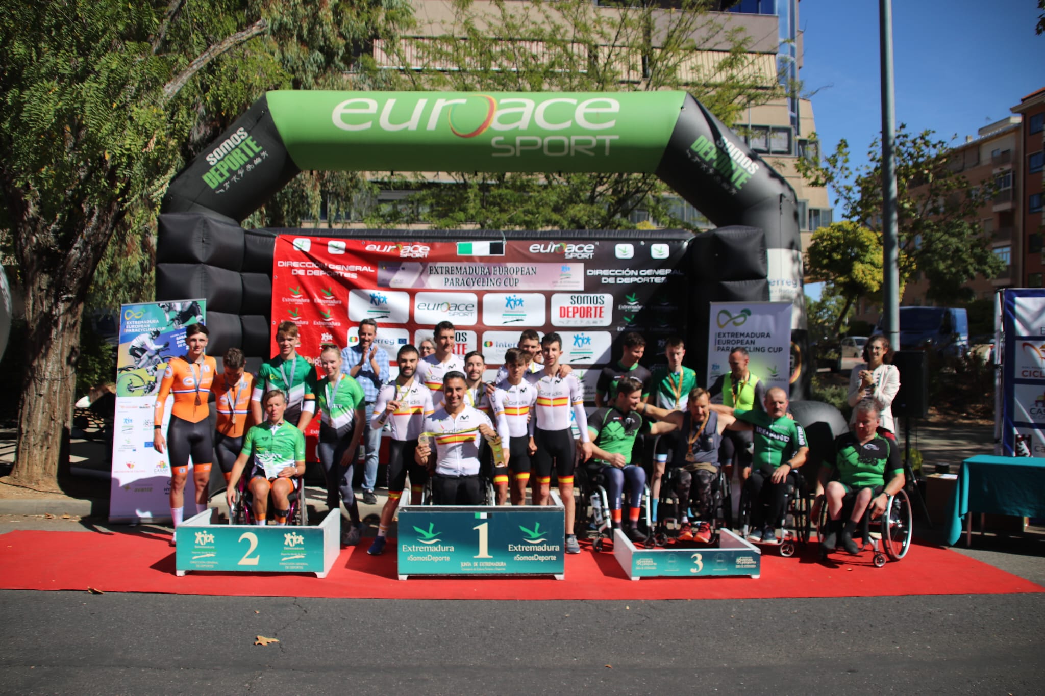 Una joven Selección Española se luce en la Extremadura European Paracycling Cup