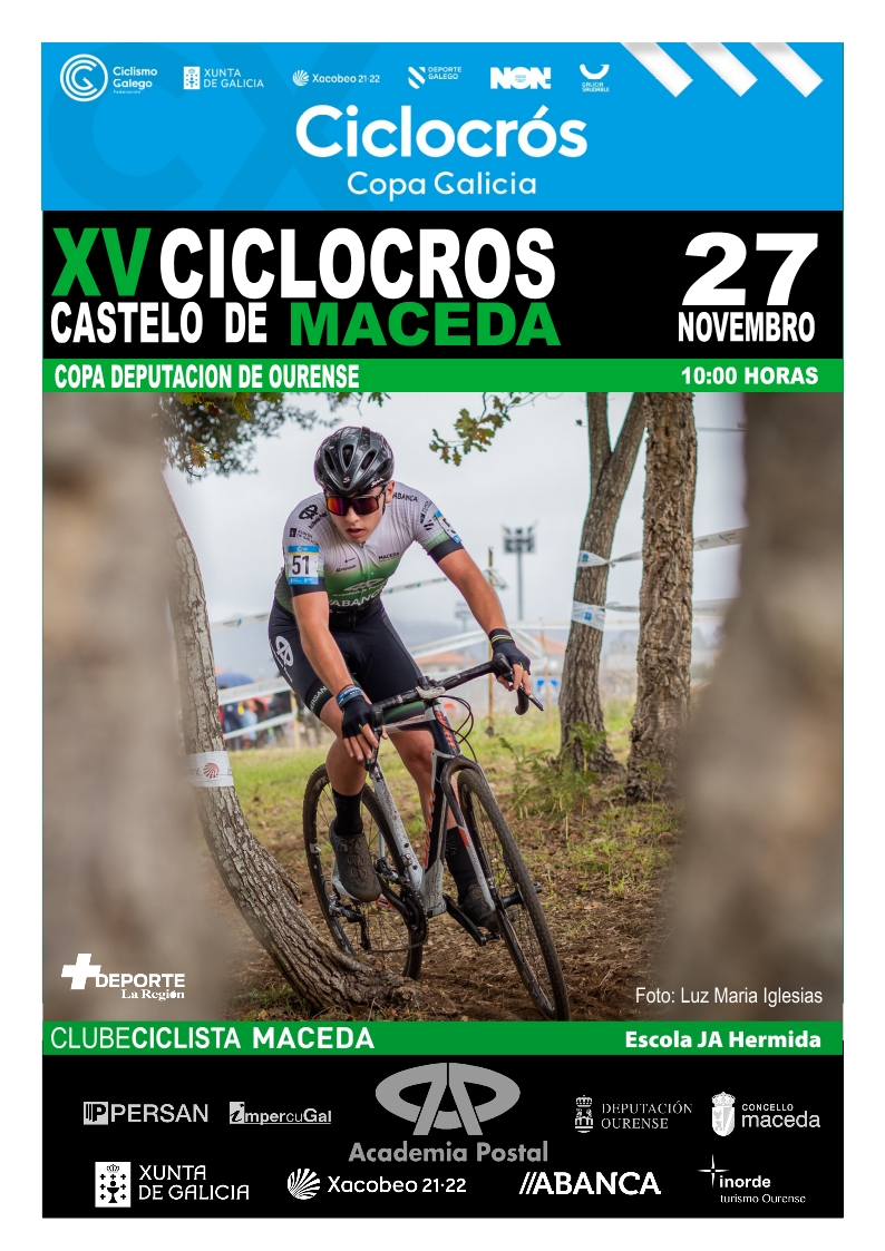 O XV Ciclocrós Castelo de Maceda - Copa Deputación contará este domingo con 270 corredores