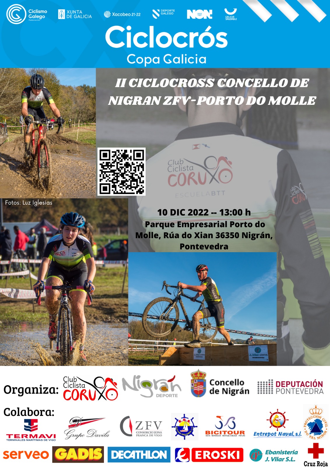 O Ciclocross Concello de Nigrán ZFV-Porto do Molle regresa este sábado
