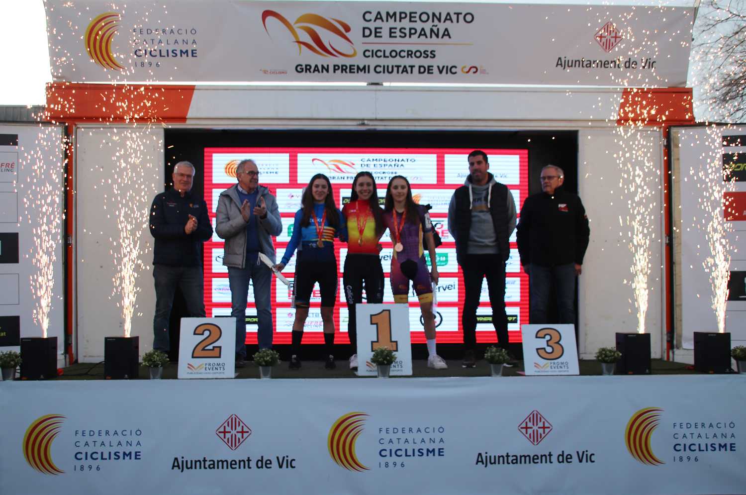 Tres galegas proclámanse campioas de España de ciclocrós en Vic