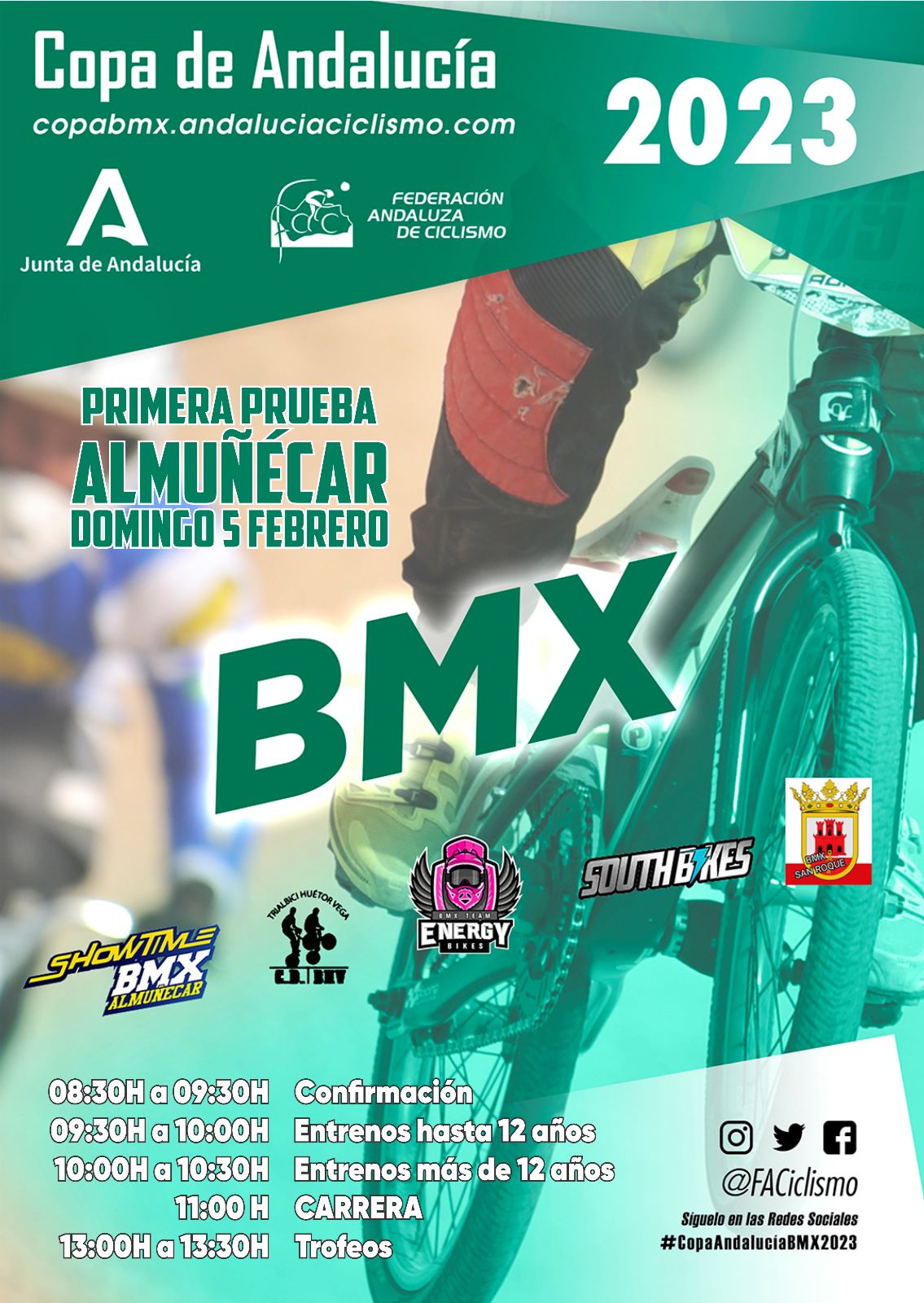El Circuito Playa El Pozuelo de Almuñécar acogerá la primera cita de la Copa Andalucía BMX 2023