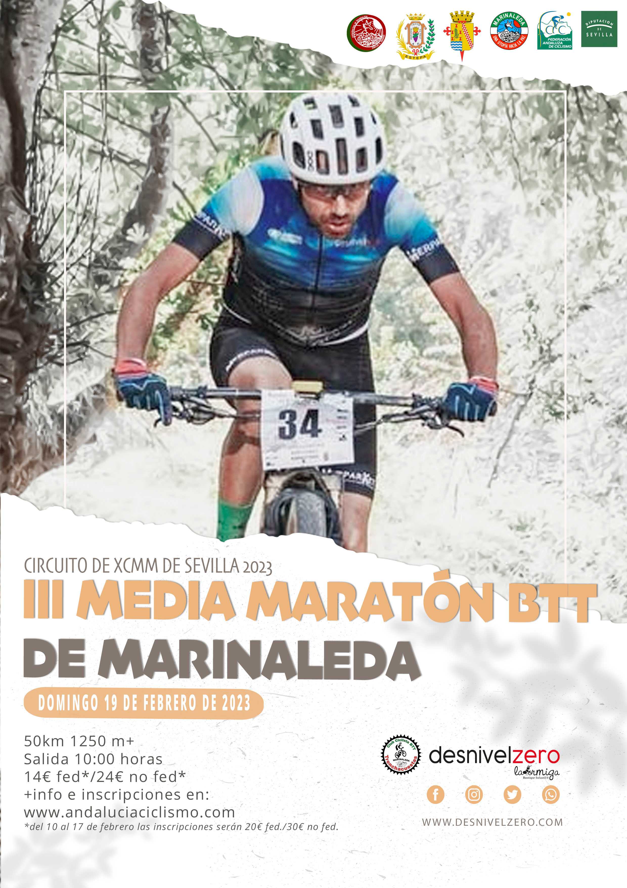 Marinaleda será punto de partida para el Circuito Sevilla BTT Media Maratón 2023