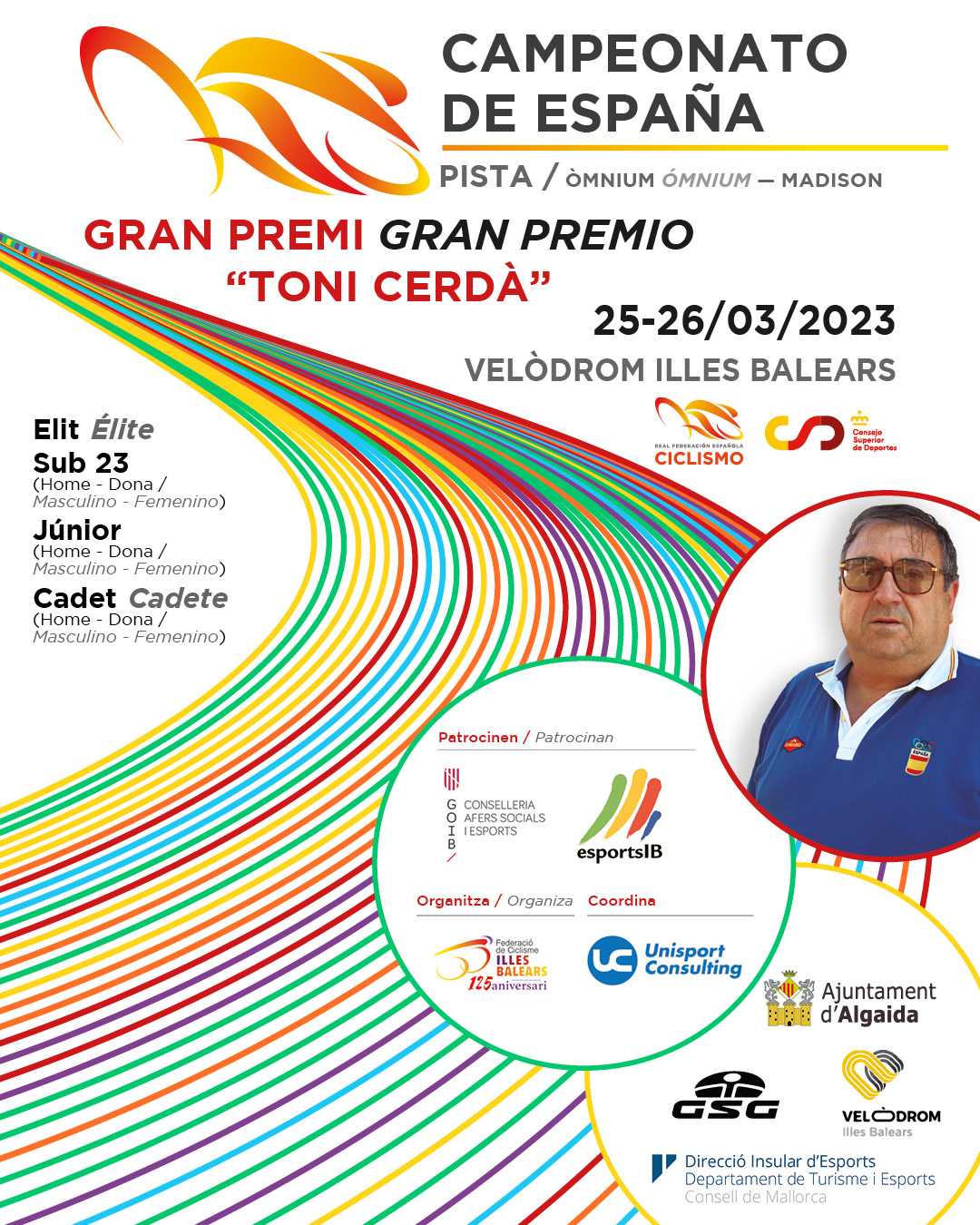 Convocatoria de la Selección Andaluza para el Campeonato de España de Omnium 2023