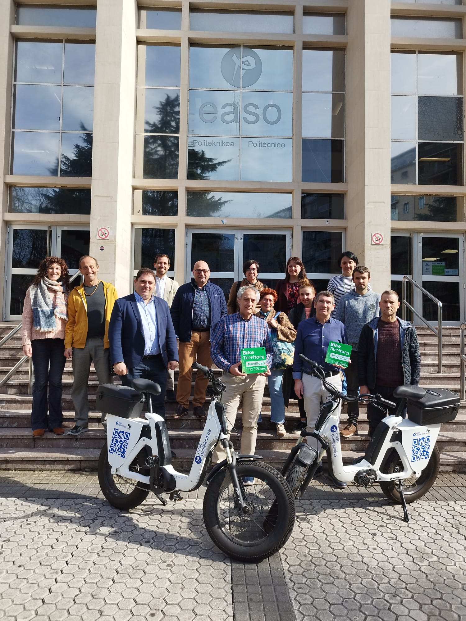 El CIFP EASO Politeknikoa recibe el distintivo de Bike Territory Movilidad