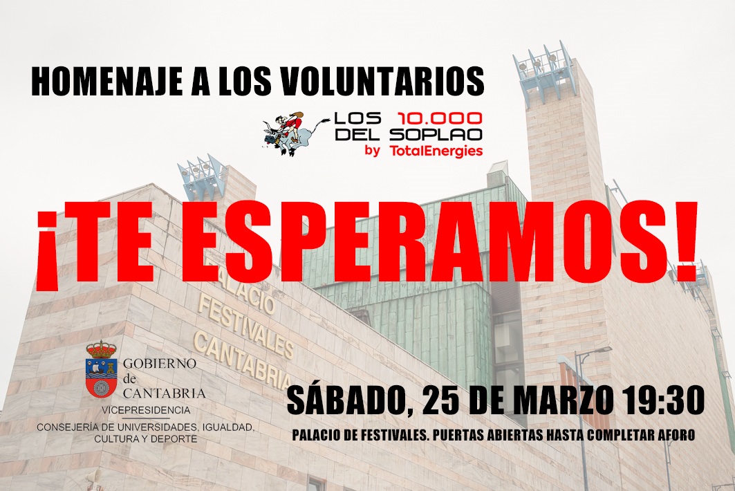 El Gobierno de Cantabria homenajeará a los voluntarios de Los 10.000 del Soplao