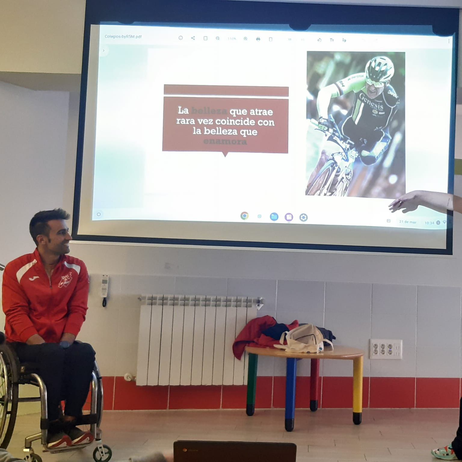 Charlas paralímpica en el colegio Santa Gema Galgani