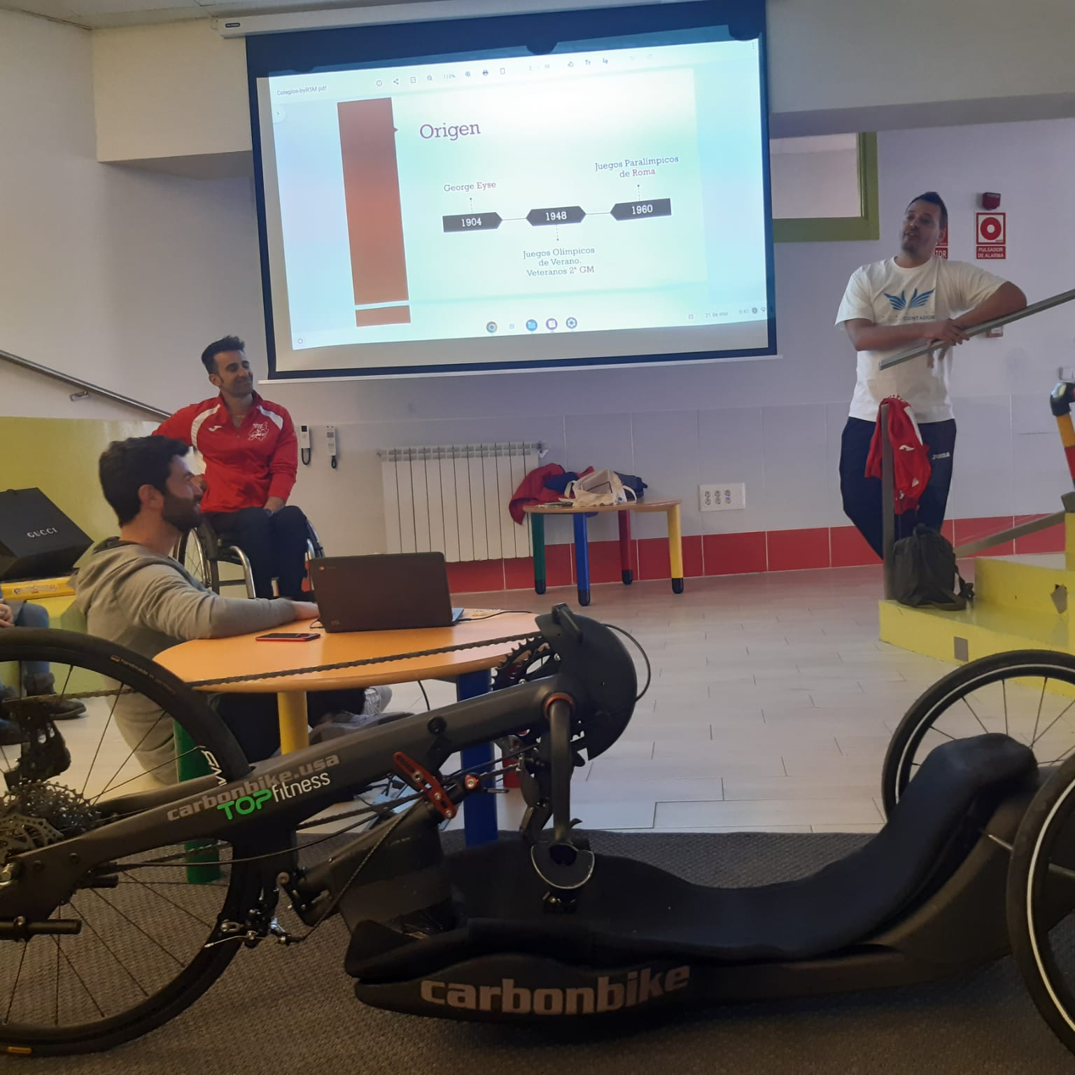 Charlas paralímpica en el colegio Santa Gema Galgani