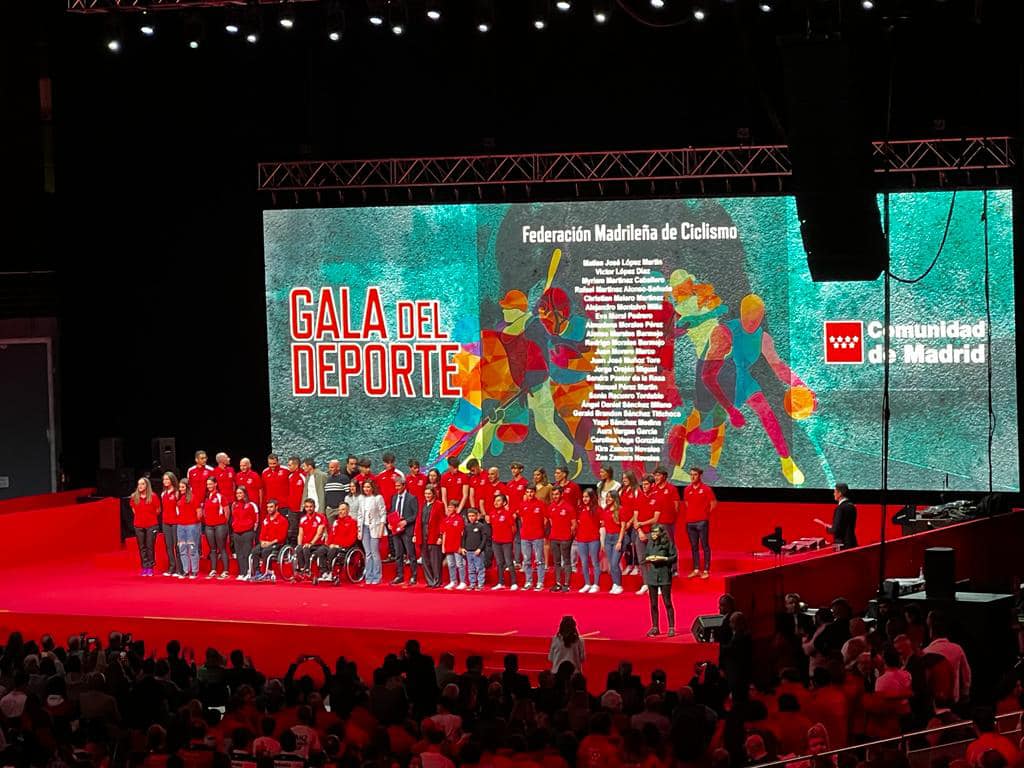 38 ciclistas madrileños fueron galardonados en la Gala del Deporte de la Comunidad de Madrid