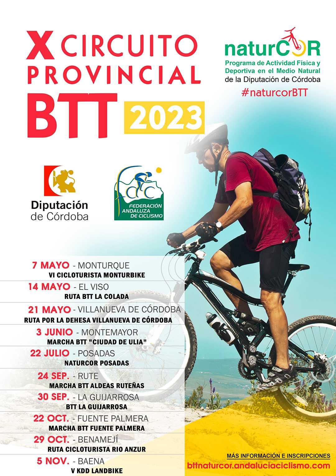 La Cicloturista de Monturque dará el banderazo de salida al X Circuito Provincial de BTT NaturCor 2023