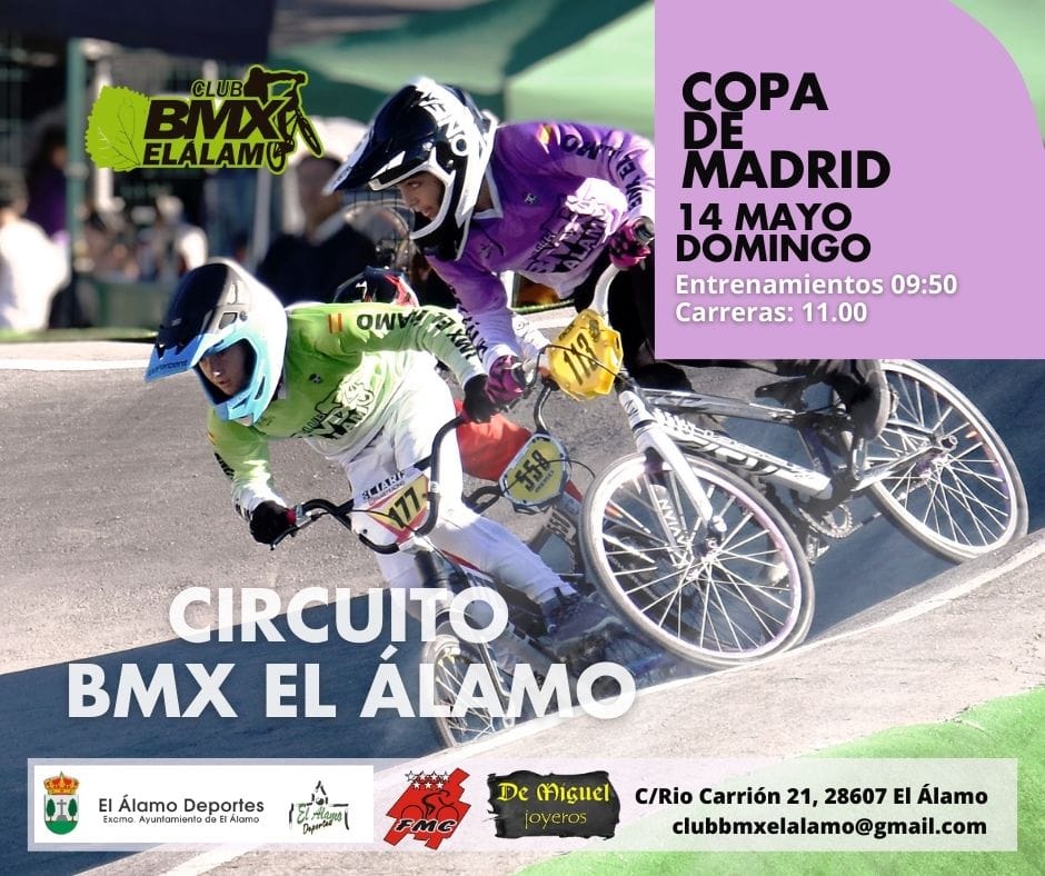 Próximo asalto de la Copa de Madrid de BMX en El Álamo