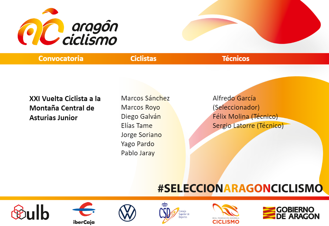 Siete aragoneses participarán en la XXI Vuelta Ciclista a la Montaña Central de Asturias