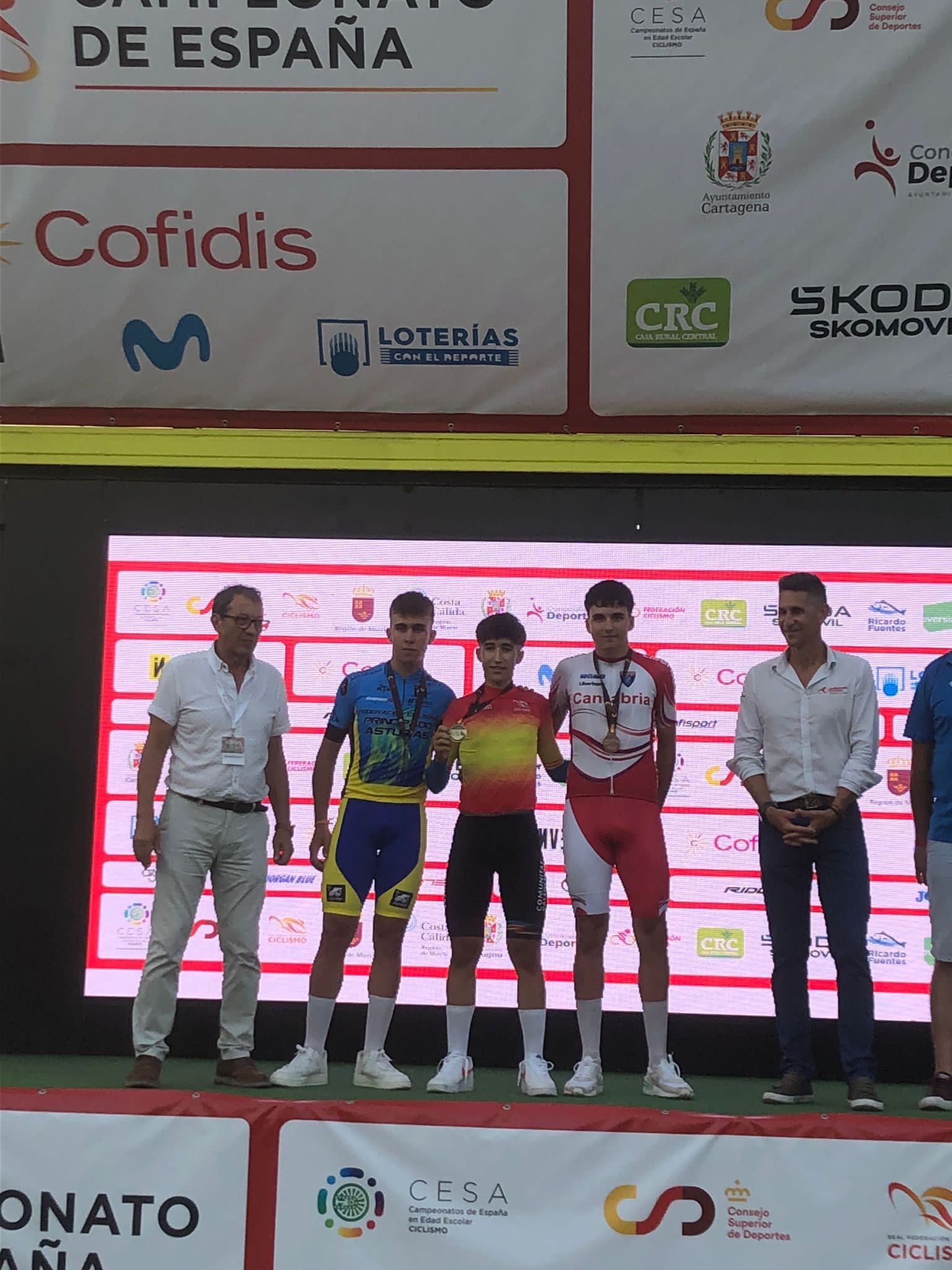 Iker Vélez medalla de bronce en la crono individual cadete de los Campeonatos de España JJDDEE