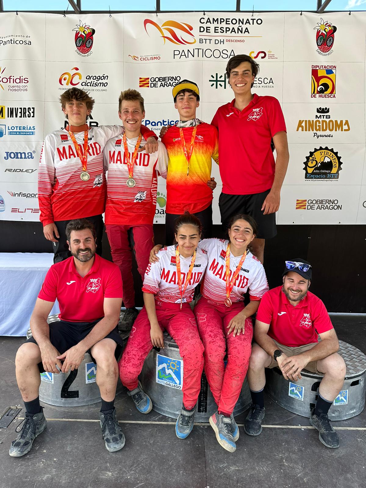 La selección madrileña de Descenso logra cinco medallas en los Nacionales de Panticosa