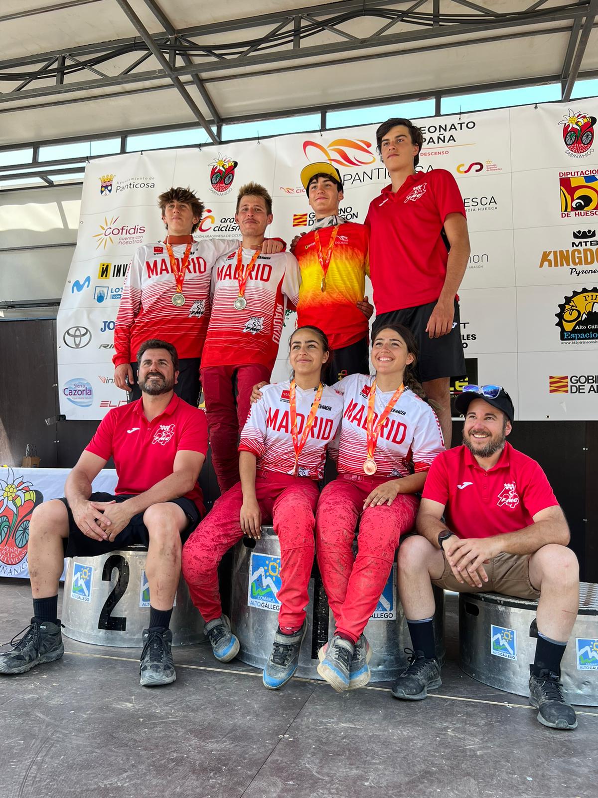 La selección madrileña de Descenso logra cinco medallas en los Nacionales de Panticosa