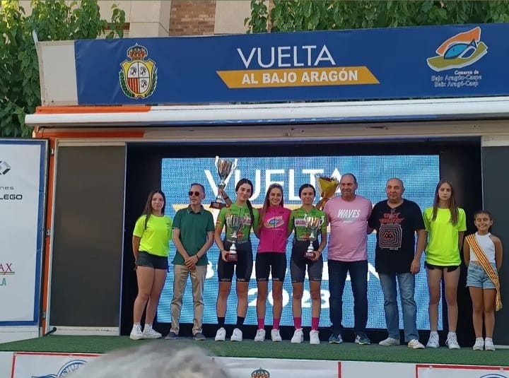 Enrique Maranchón y Ana López, vencedores de la XXXIX Vuelta Ciclista al Bajo Aragón Cadete