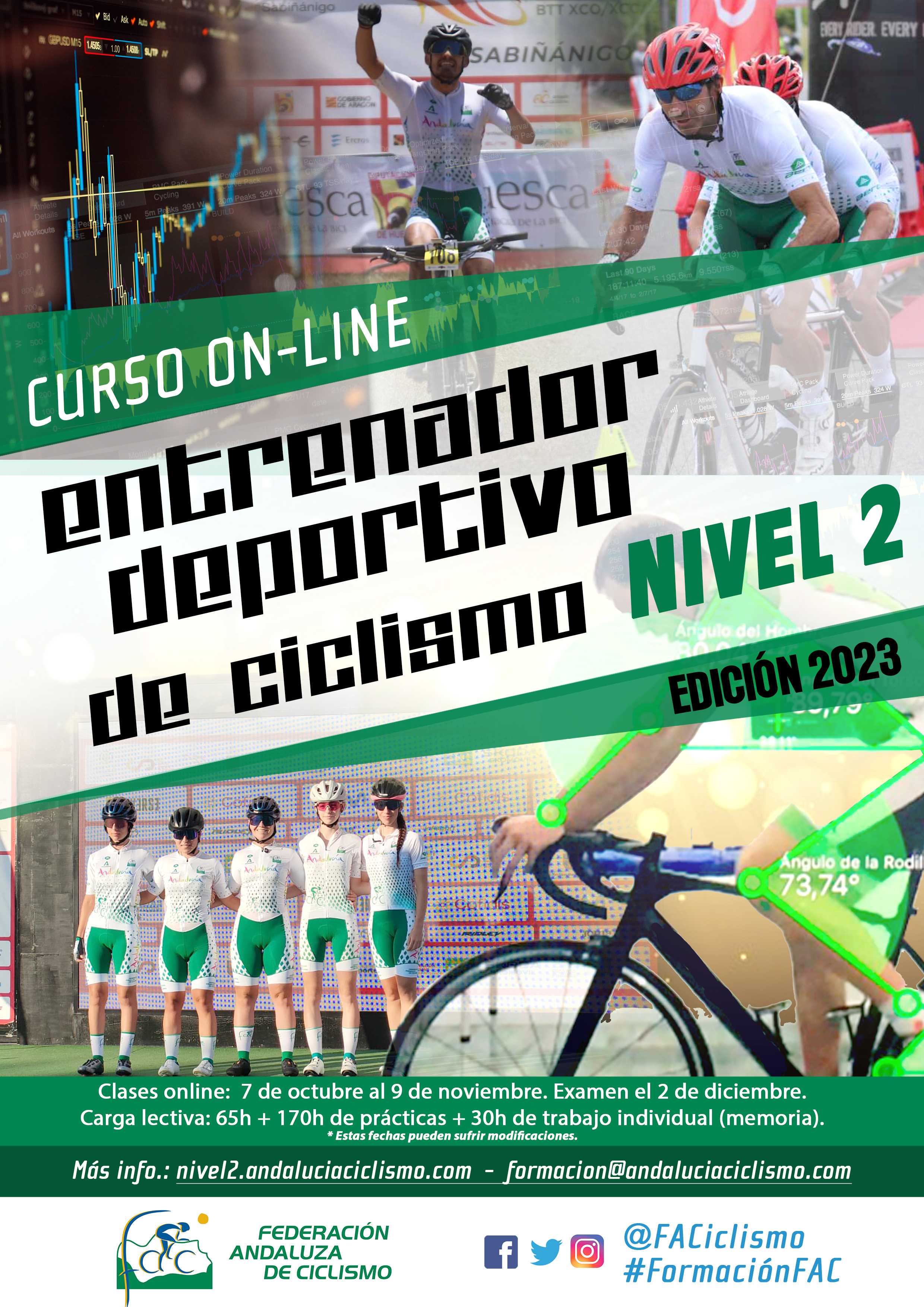 Abierta convocatoria para el Curso Online de Entrenador Deportivo de Ciclismo Nivel 2 edición 2023