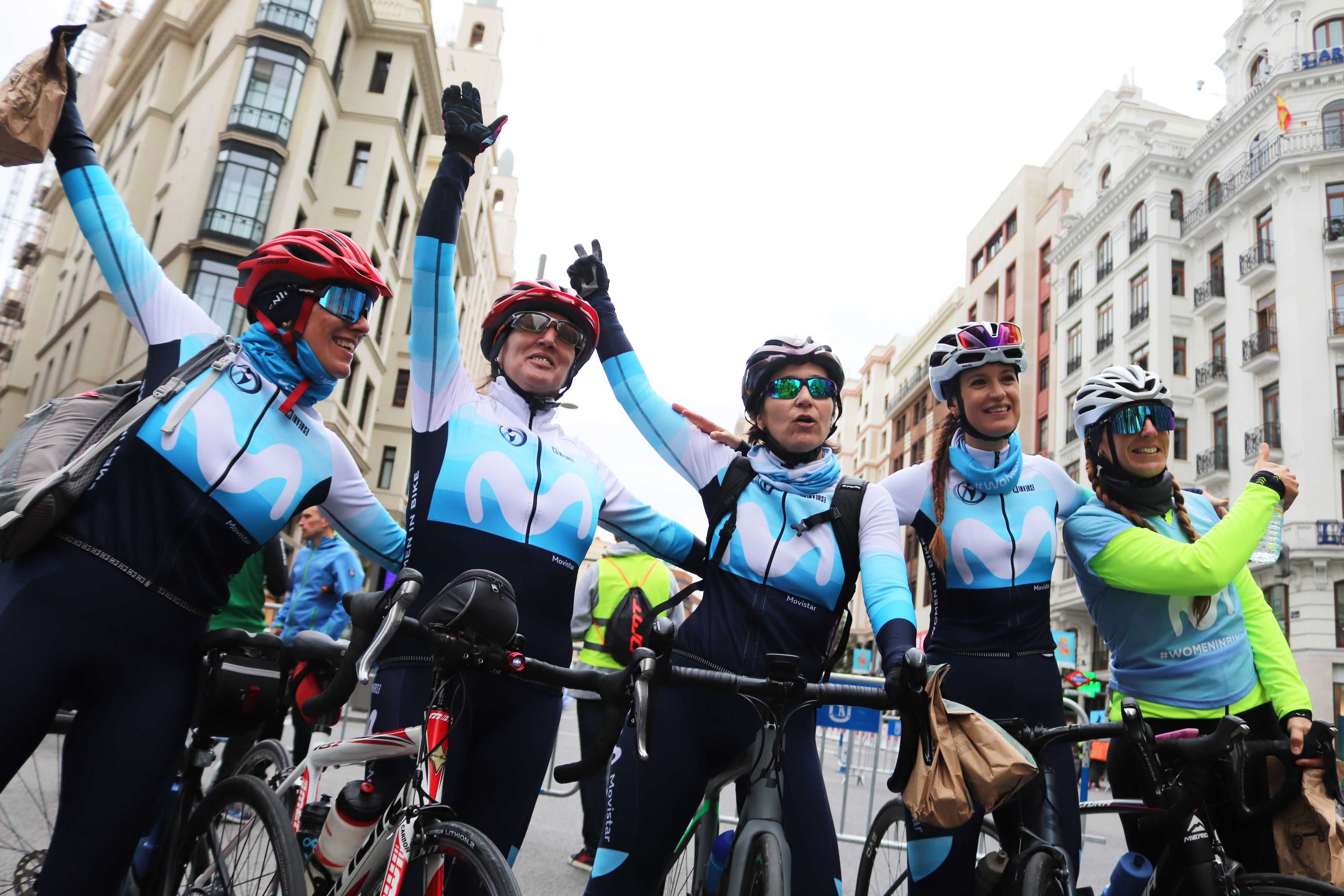 Women In Bike rueda en el Madrid Criterium