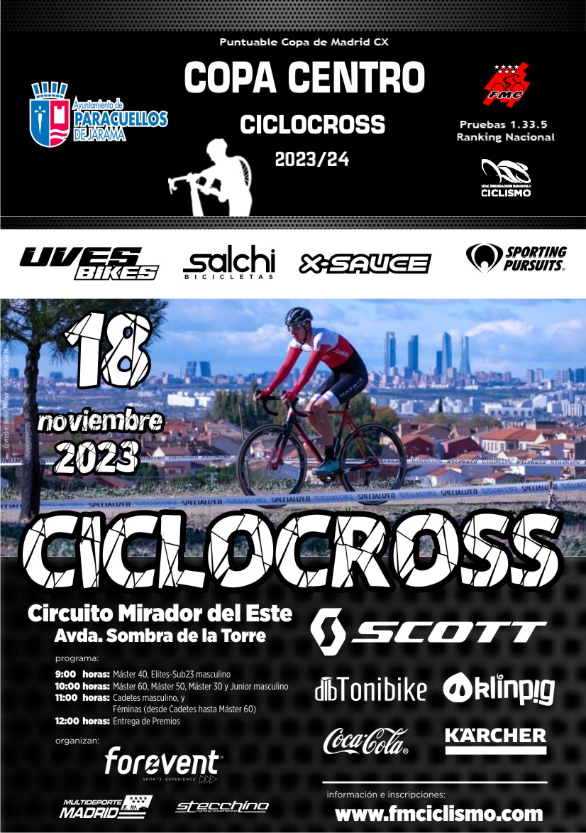 El 18 de noviembre, llega II Trofeo Ciclocross del Jarama