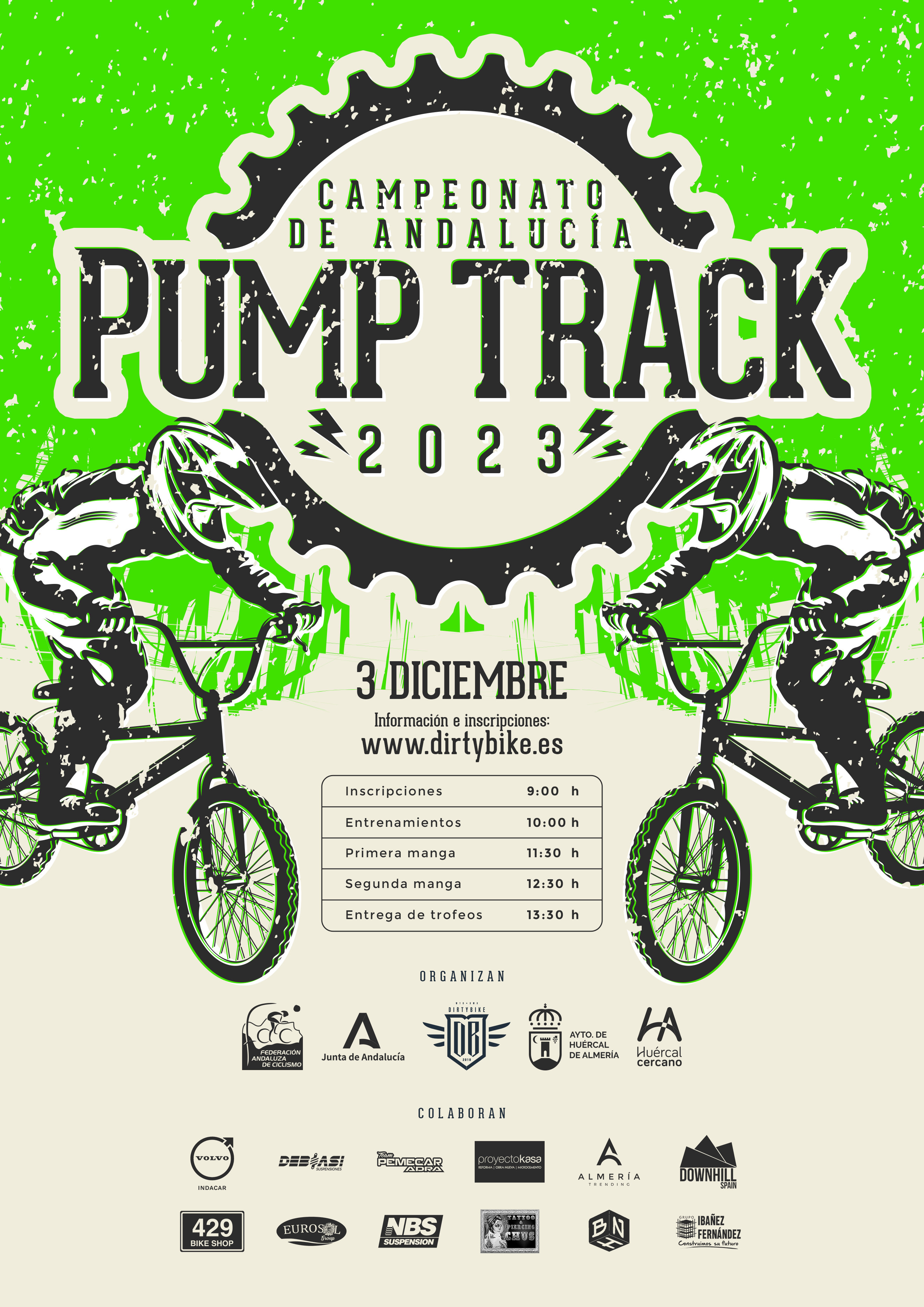 El Pump Track andaluz conocerá a sus campeones en Huércal de Almería