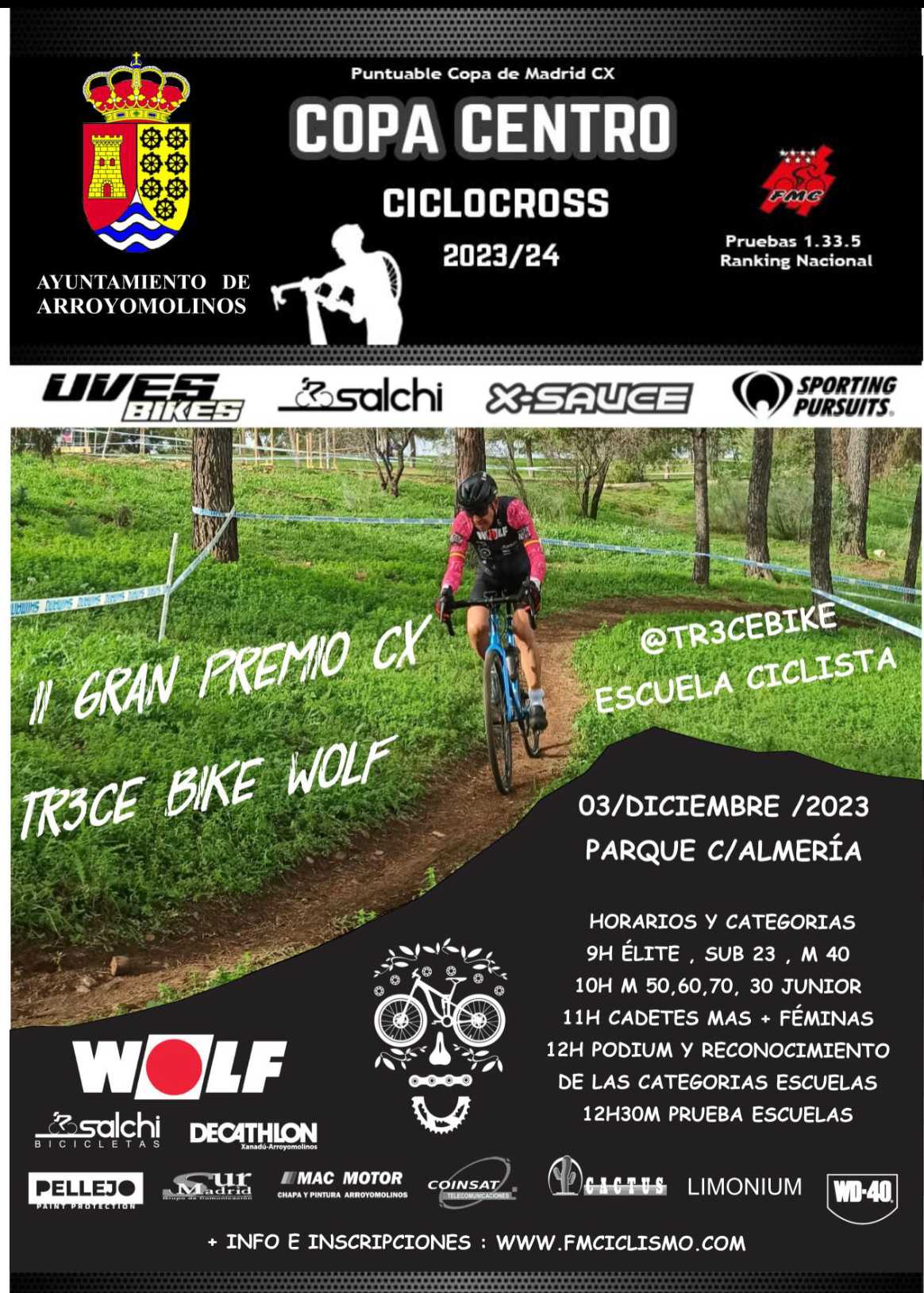 La Escuela Tr3ce Bike ultima detalles para el Gran Premio Tr3ce Bike Wolf en Arroyomolinos