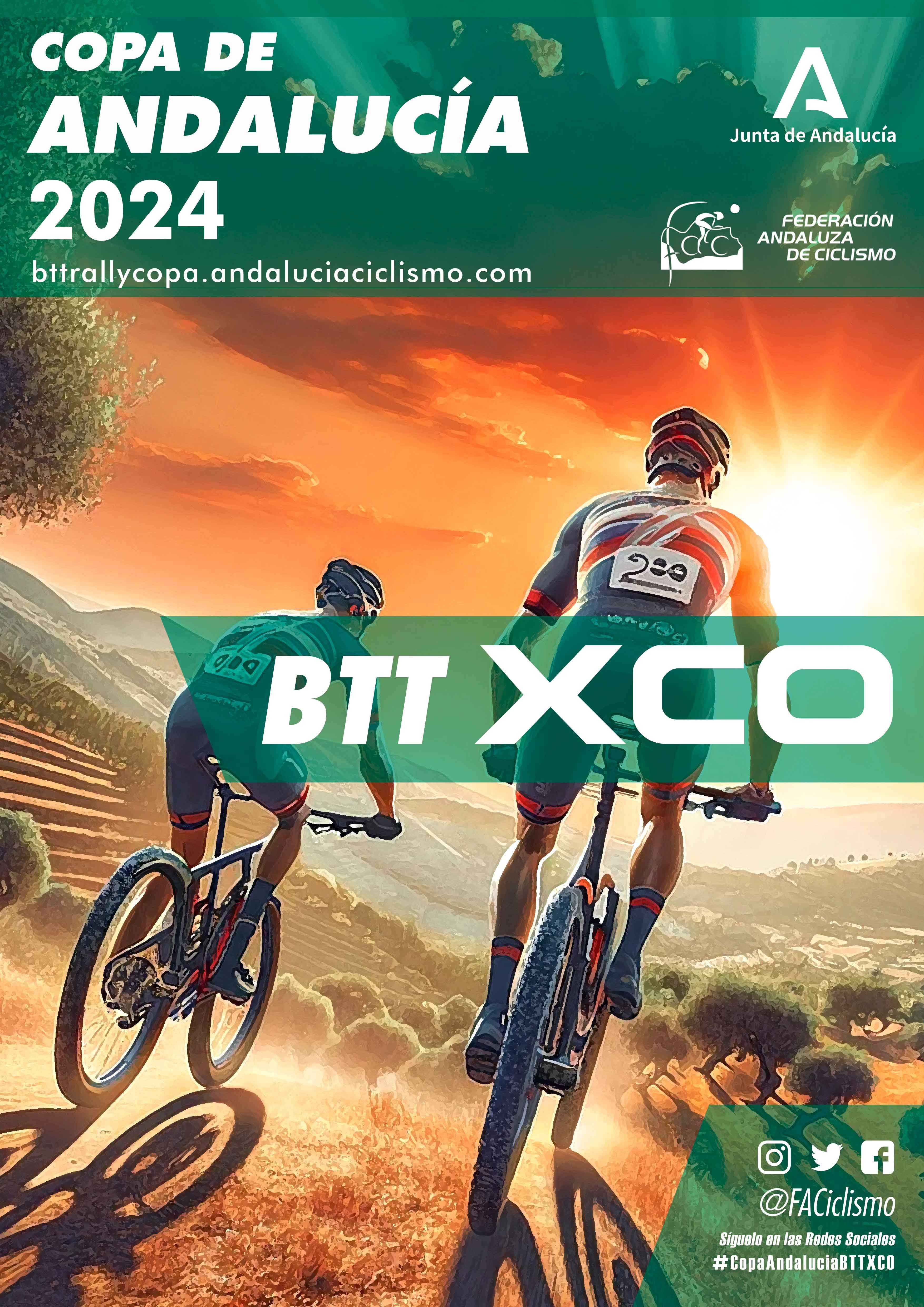 Fechas de la Copa Andalucía BTT XCO, Maratón y Media Maratón 2024