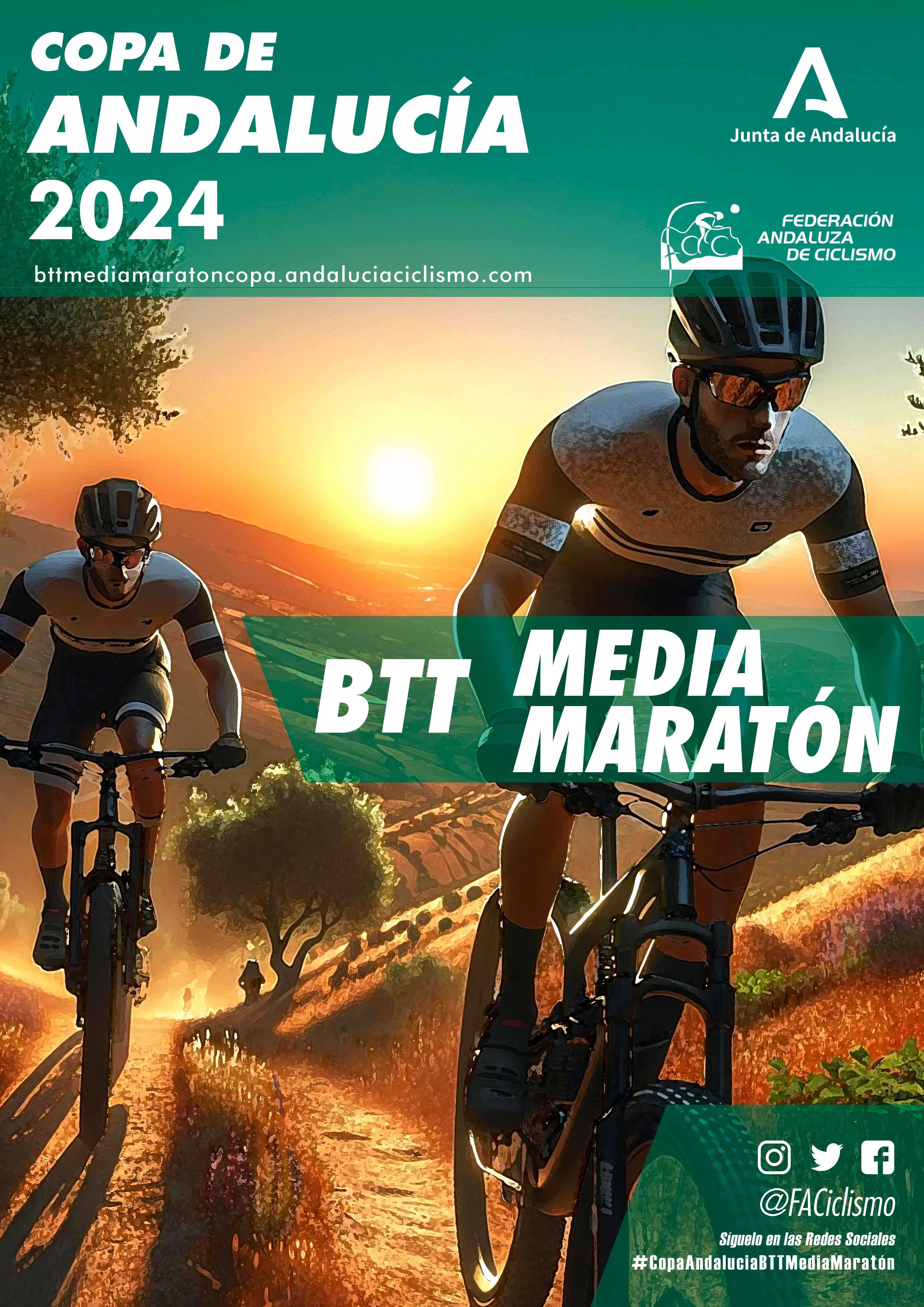 Fechas de la Copa Andalucía BTT XCO, Maratón y Media Maratón 2024