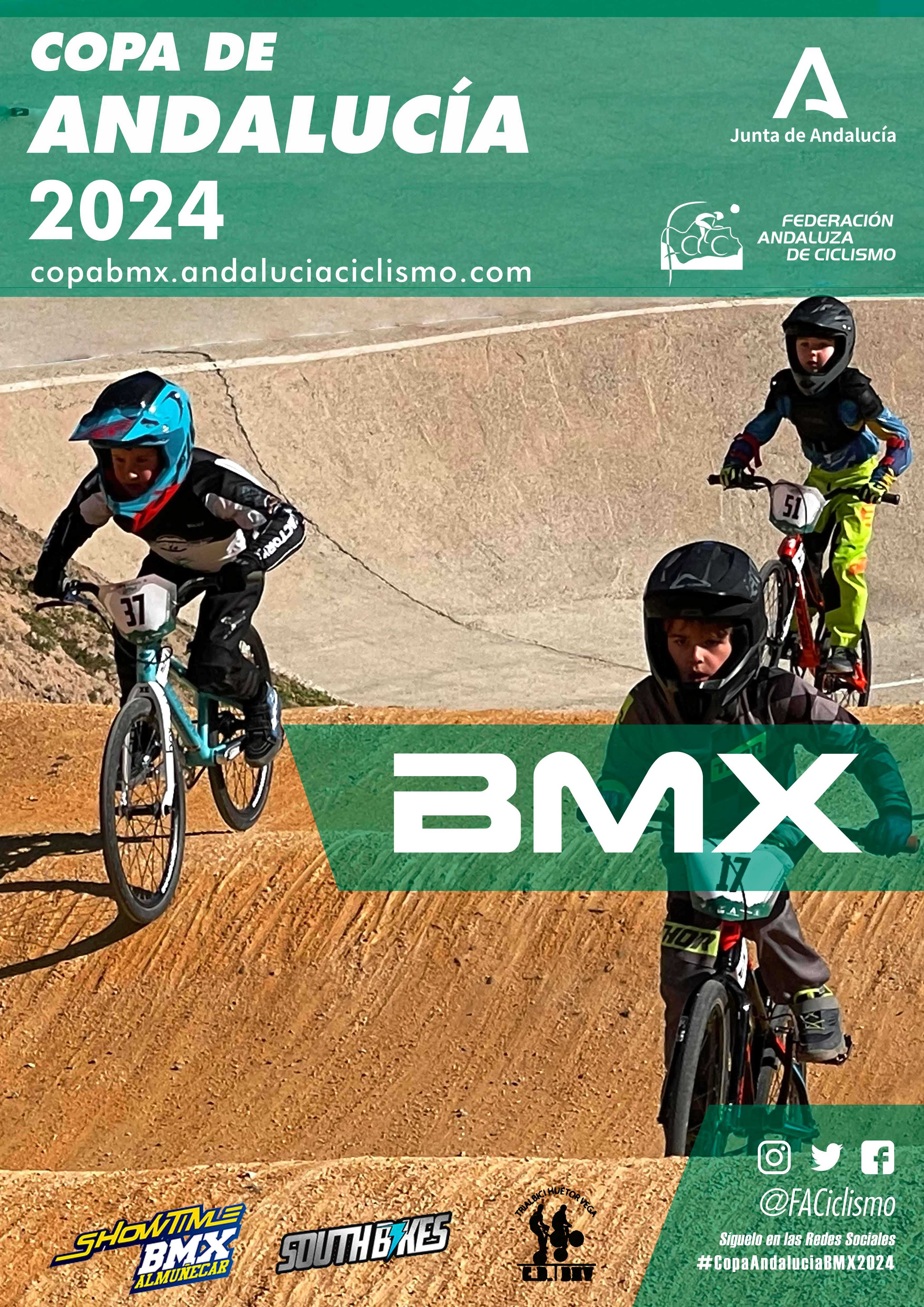 Fechas del Campeonato y de la Copa Andalucía BMX 2024