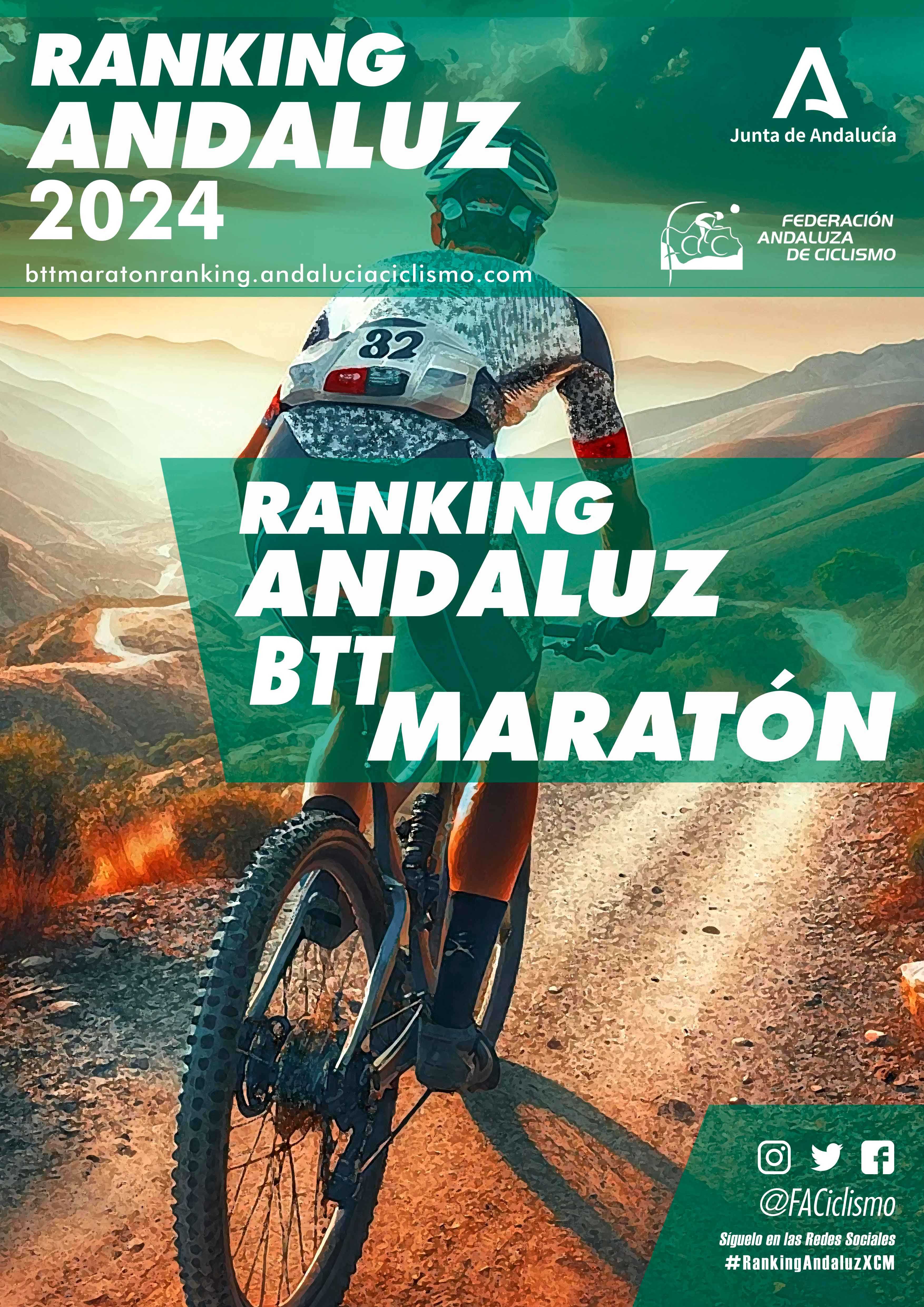 Fechas del Ranking Andaluz BTT XCO y Maratón 2024