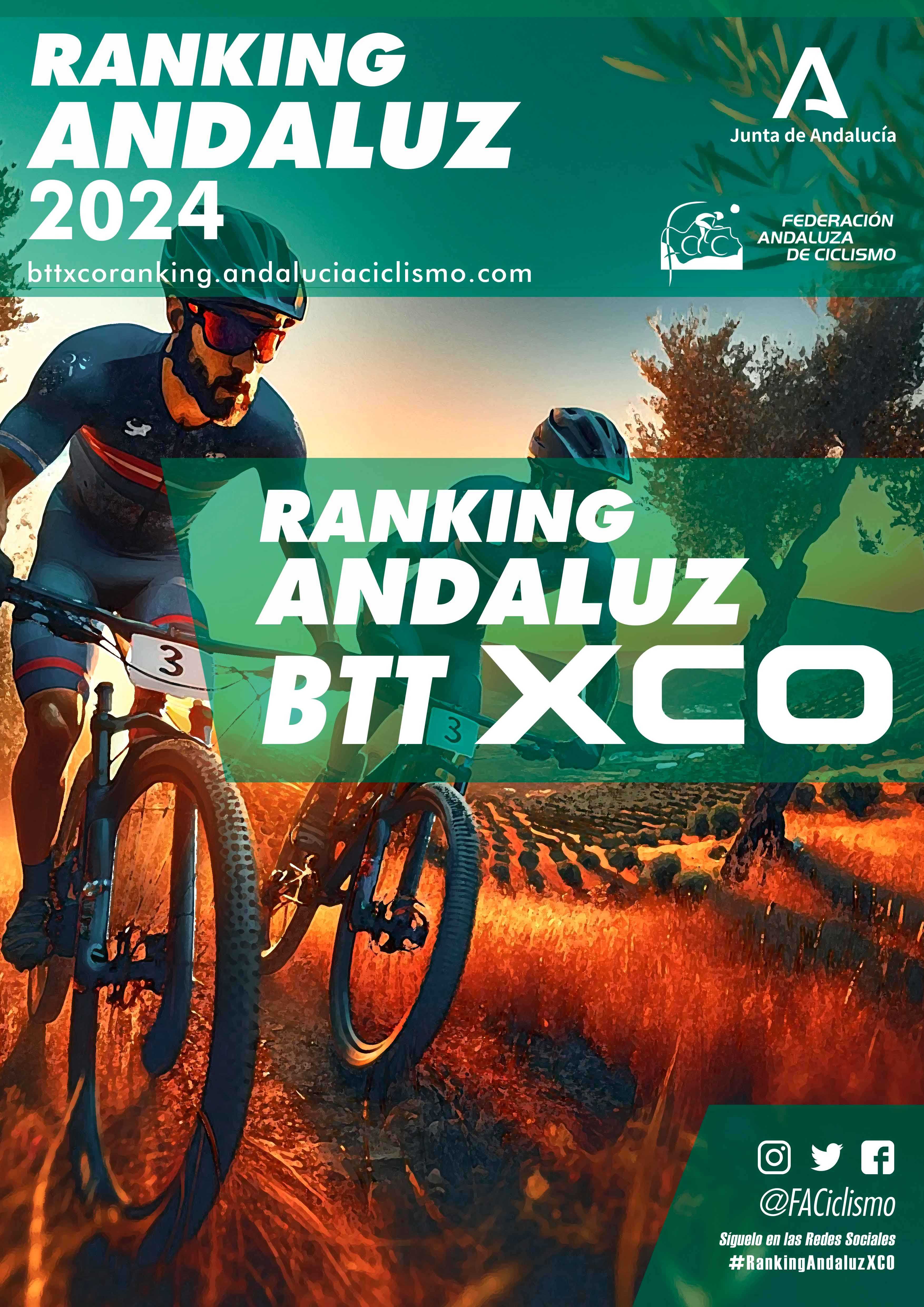 Fechas del Ranking Andaluz BTT XCO y Maratón 2024