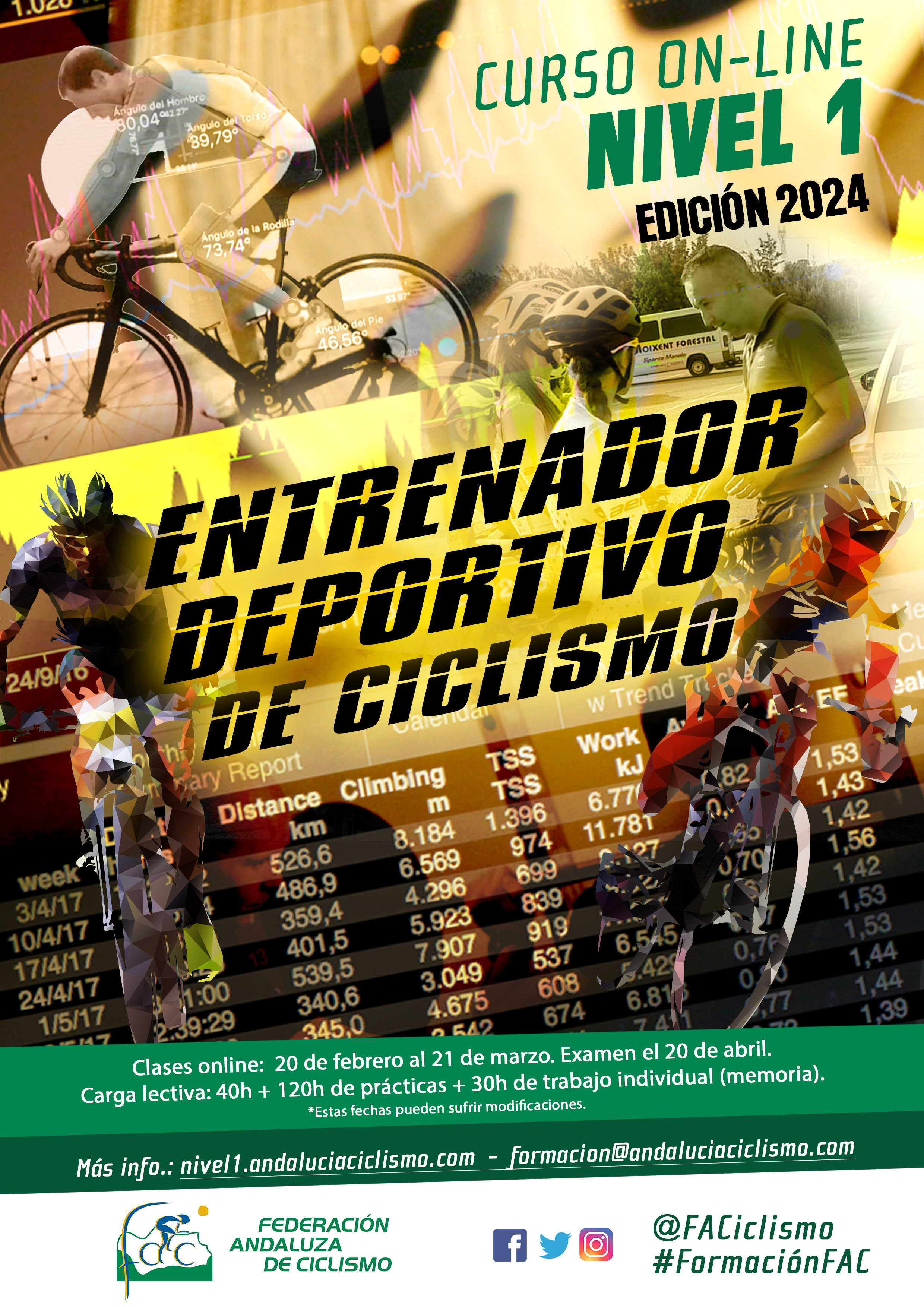 Abierta convocatoria para el Curso Online de Entrenador Deportivo de Ciclismo Nivel 1 2024