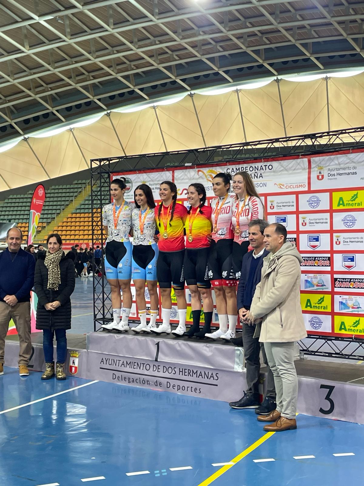 Buenos resultados para la selección madrileña en el Campeonato de España de Ómnium y Madison