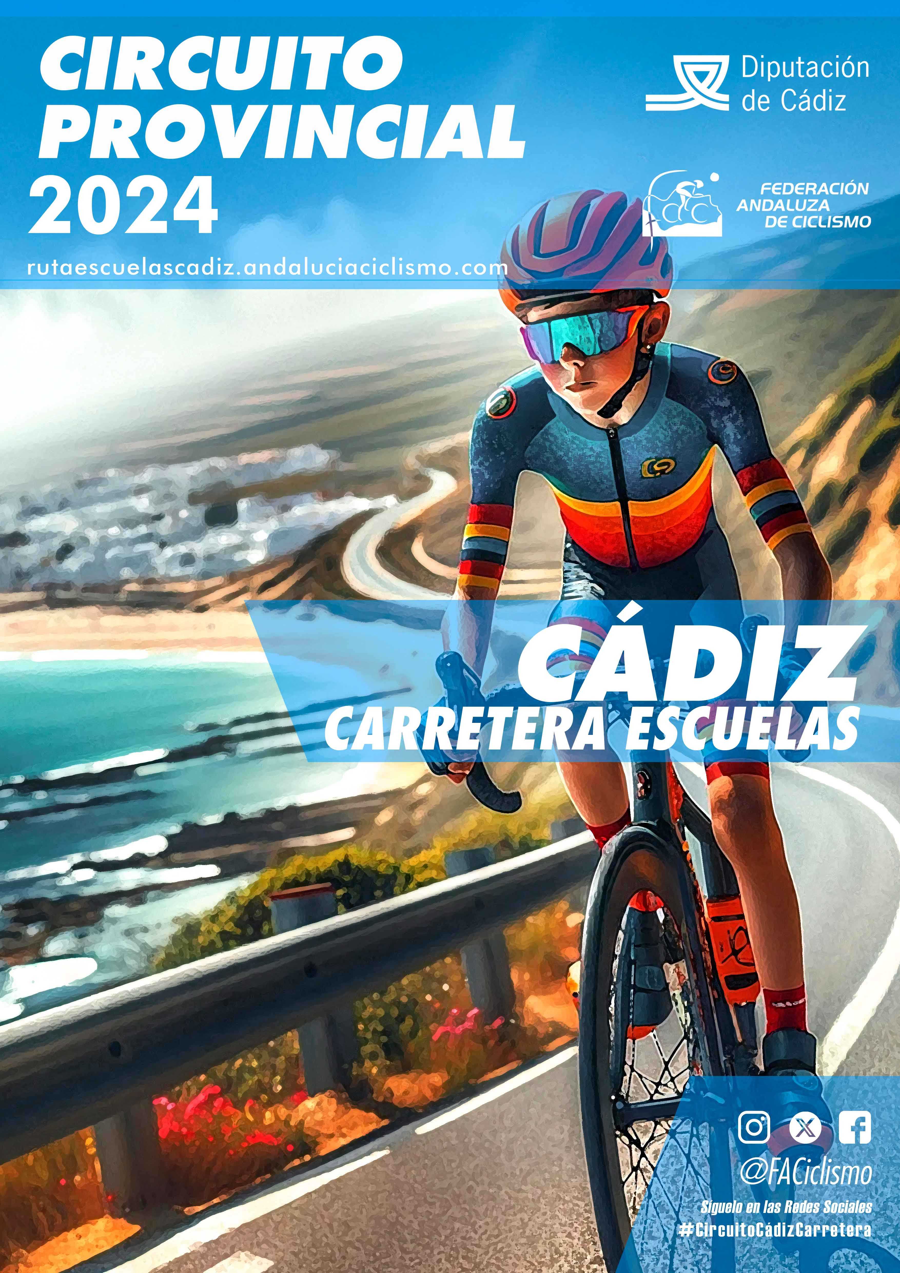 Fechas del Circuito Provincial de Cádiz Carretera Escuelas 2024