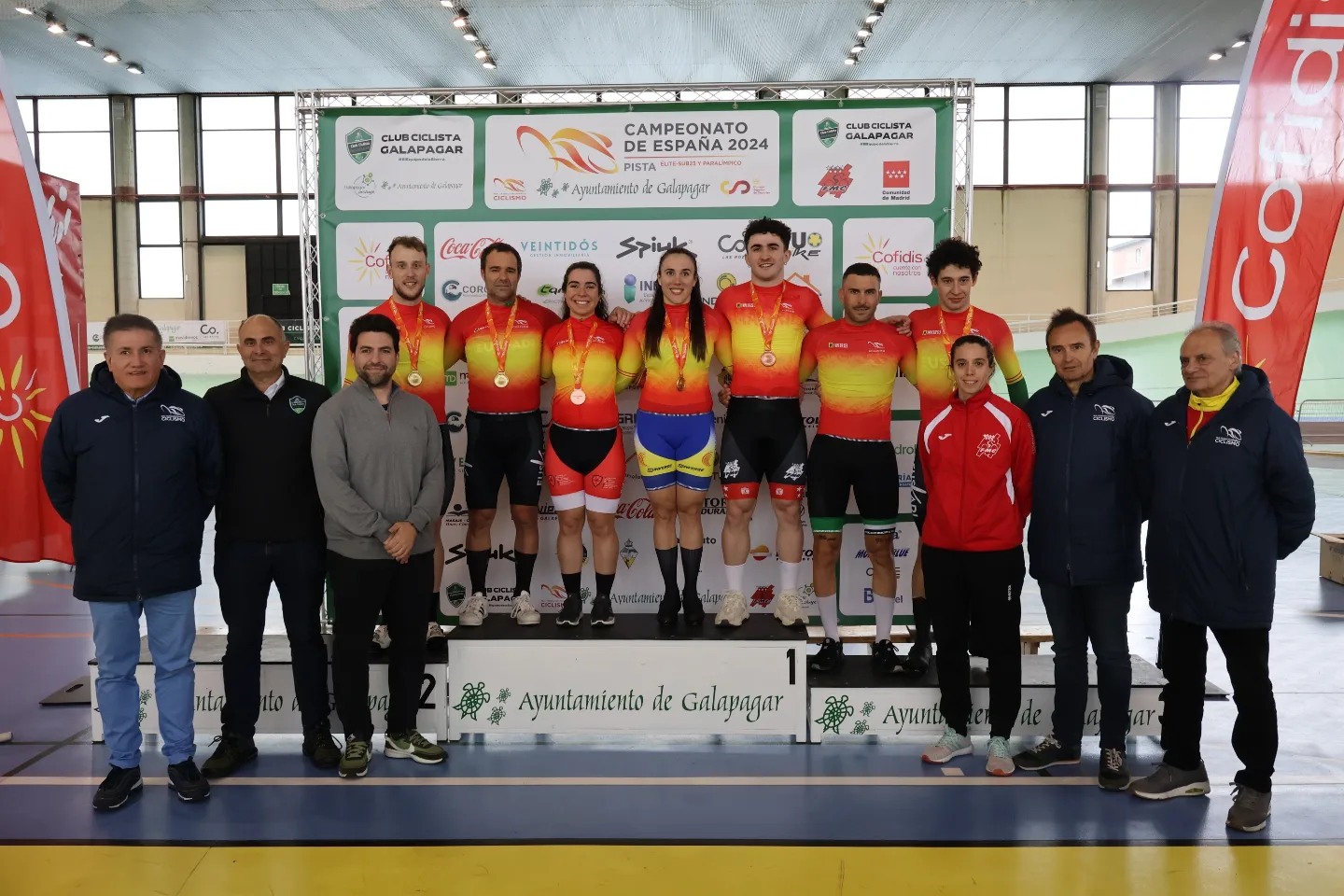 La selección madrileña destaca en el Campeonato Nacional de Pista
