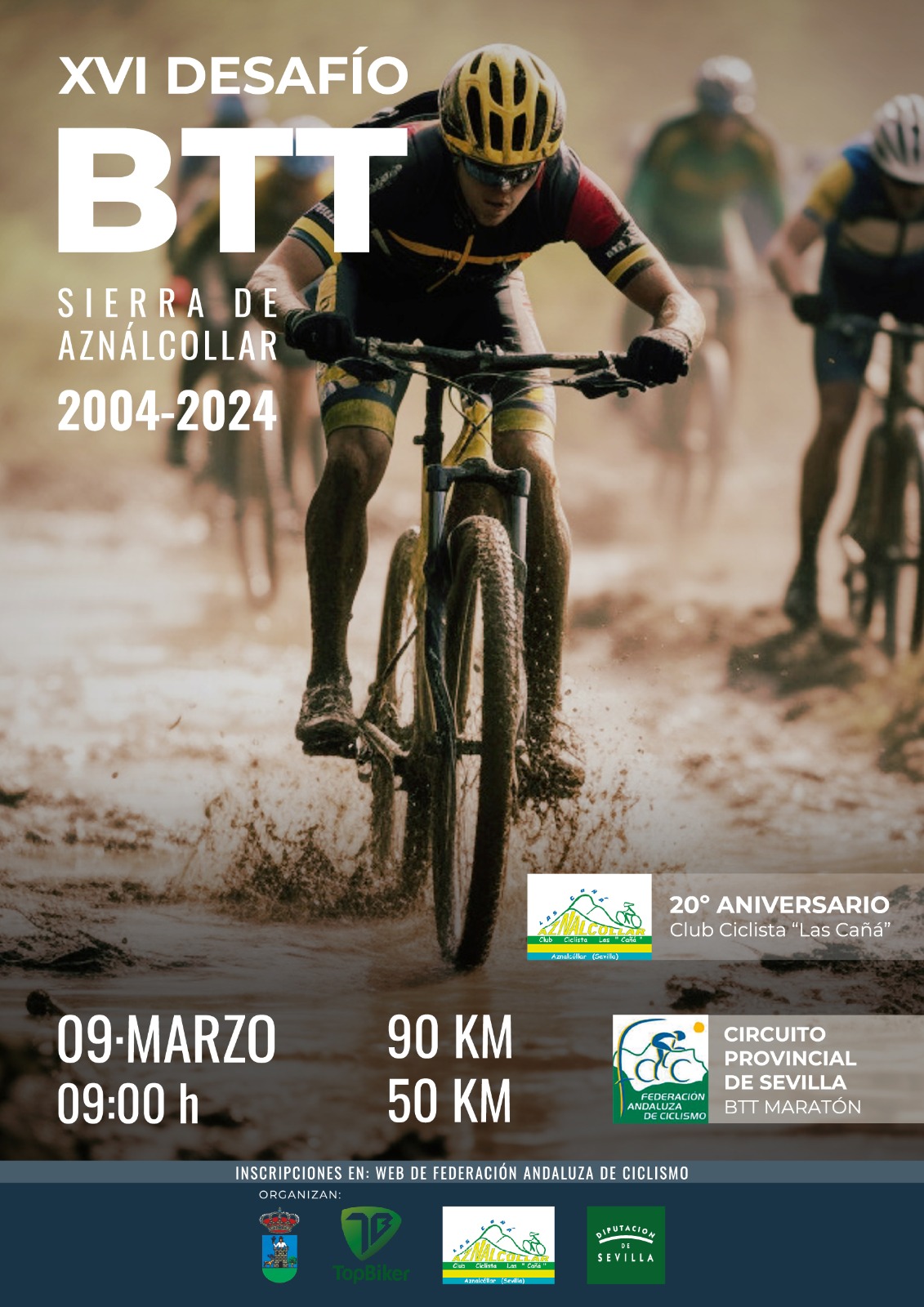 Aznalcóllar sumará más exigencia al arranque del Circuito Provincial Sevilla BTT Maratón 2024