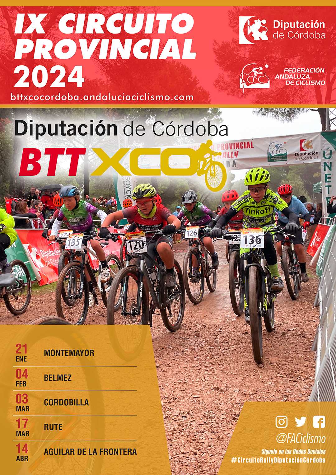 Decisiva cita en Rute para el Circuito Diputación Córdoba BTT XCO 2024