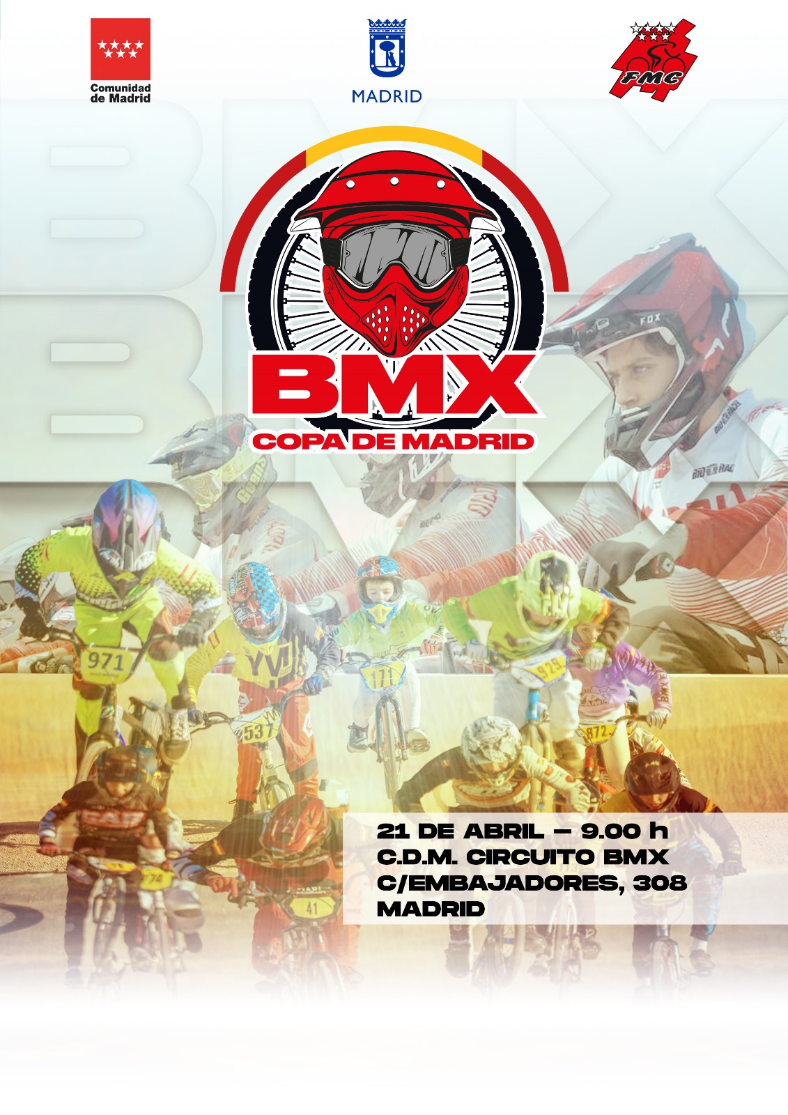 La Tercera prueba de la Copa de Madrid de BMX se acerca a Arganzuela