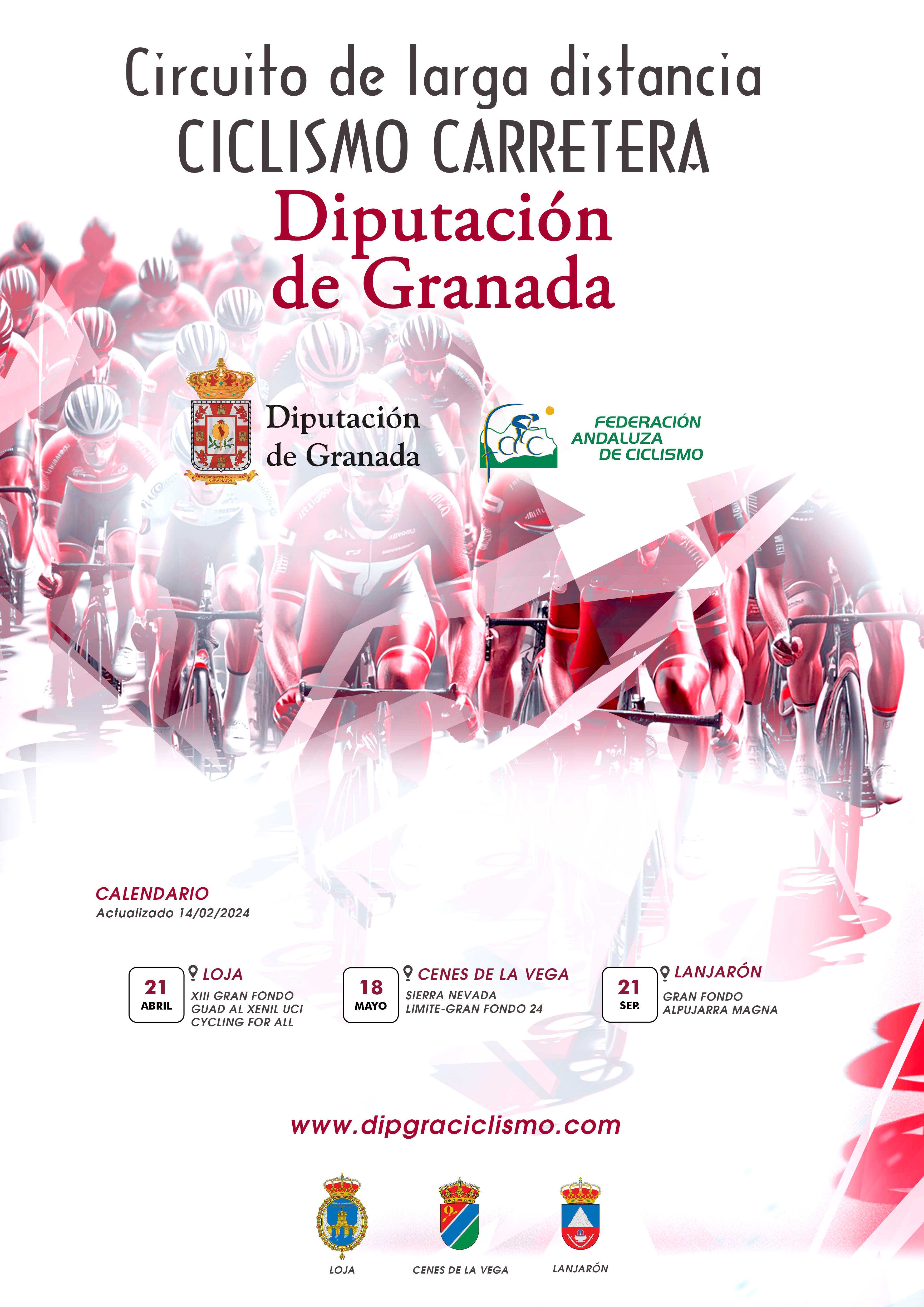Loja abrirá el Circuito de Larga Distancia Ciclismo Carretera Diputación de Granada 2024