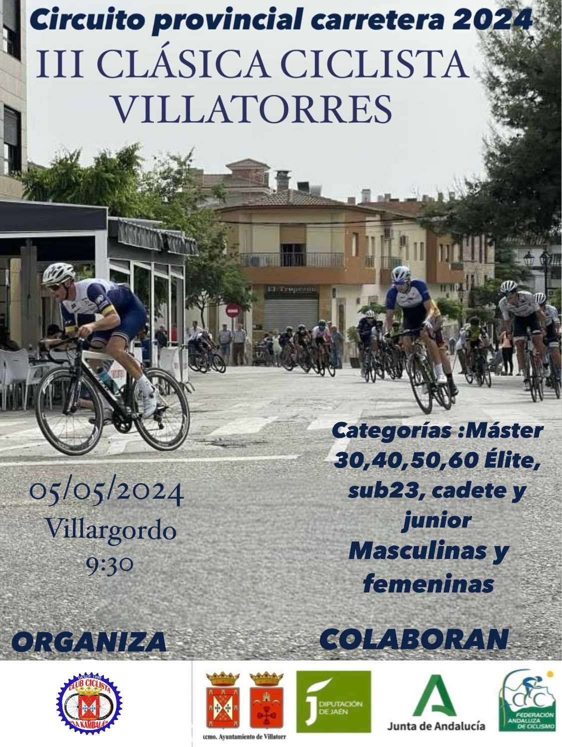 La Clásica de Villatorres se cita con el Circuito Provincial de Jaén Carretera 2024
